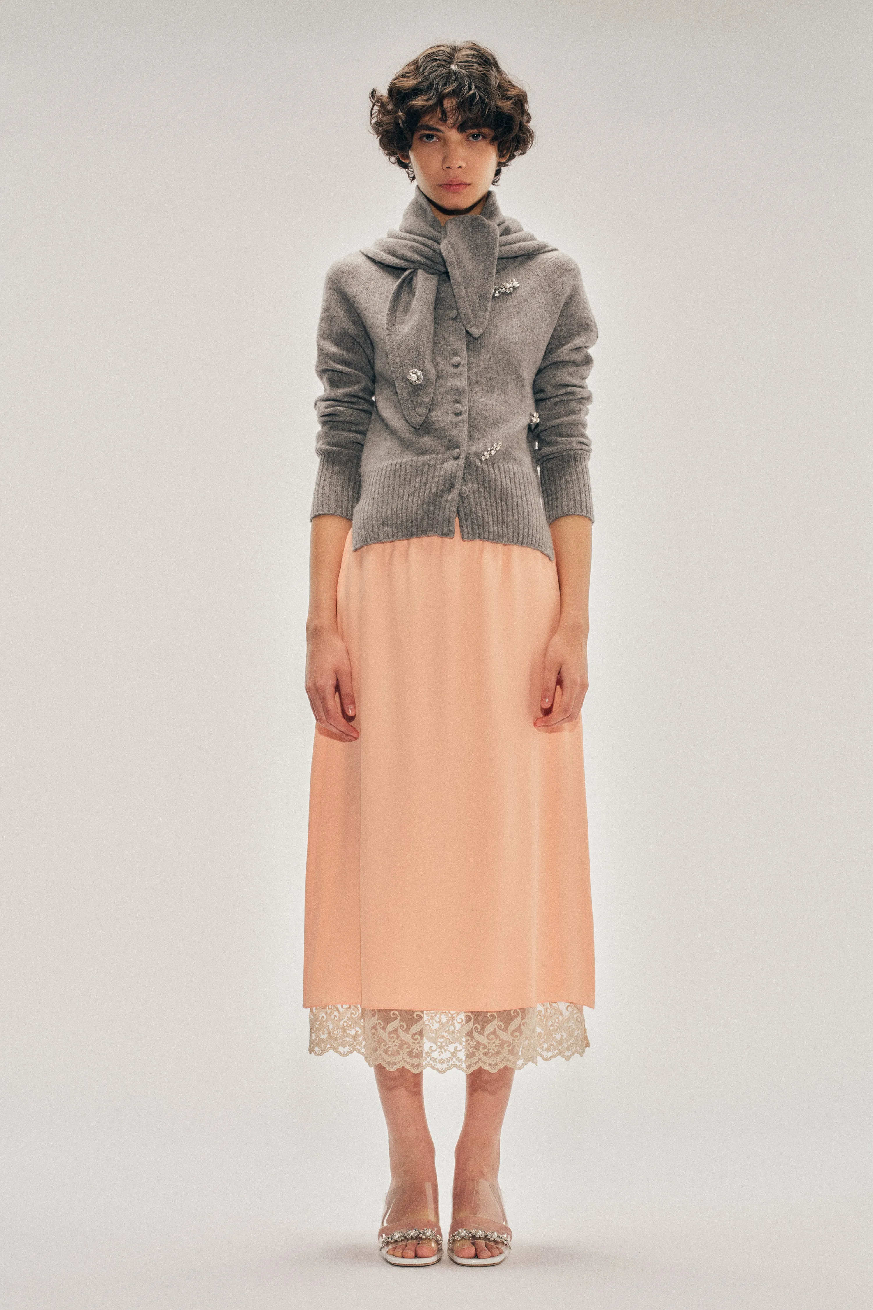Lace Trim Negligee Skirt sold by Simone Rocha