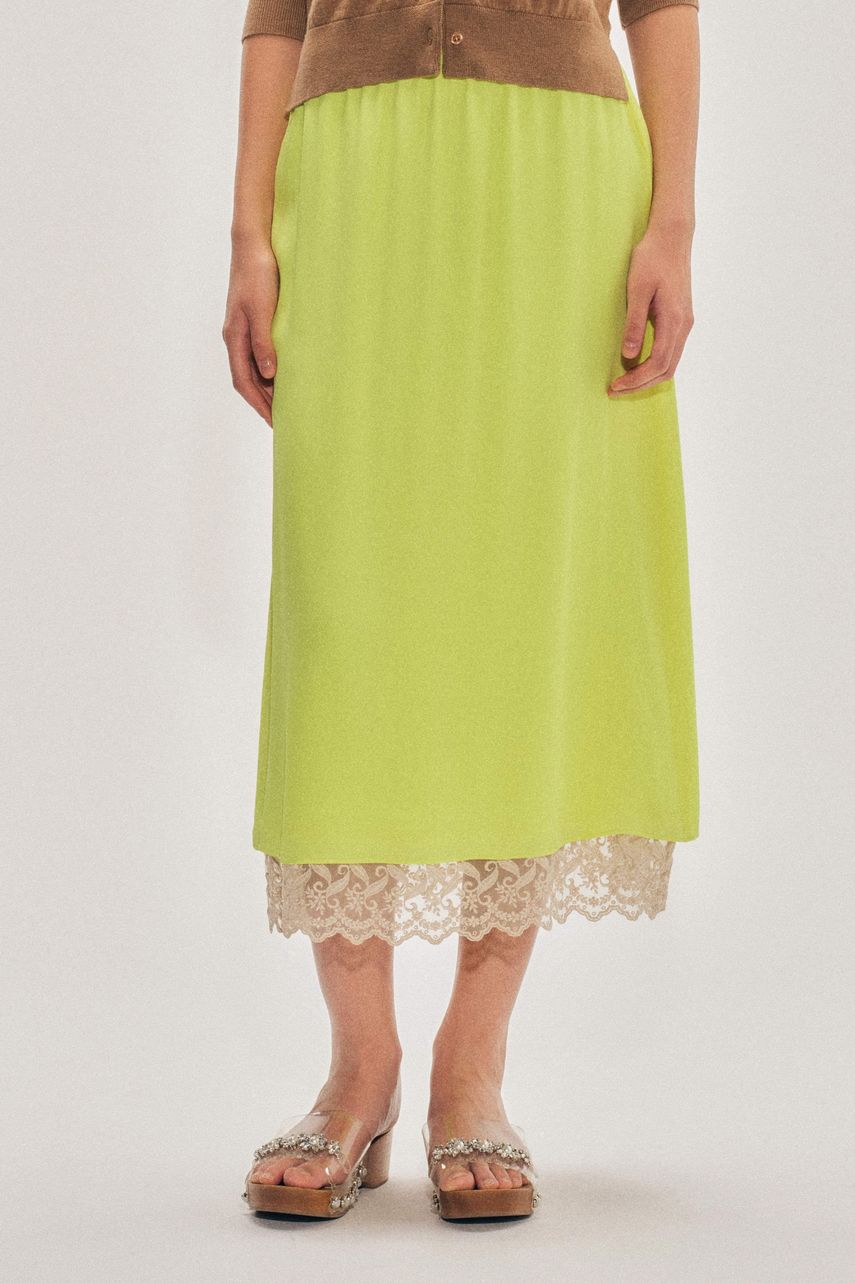 Lace Trim Negligee Skirt sold by Simone Rocha product image thumbnail 4