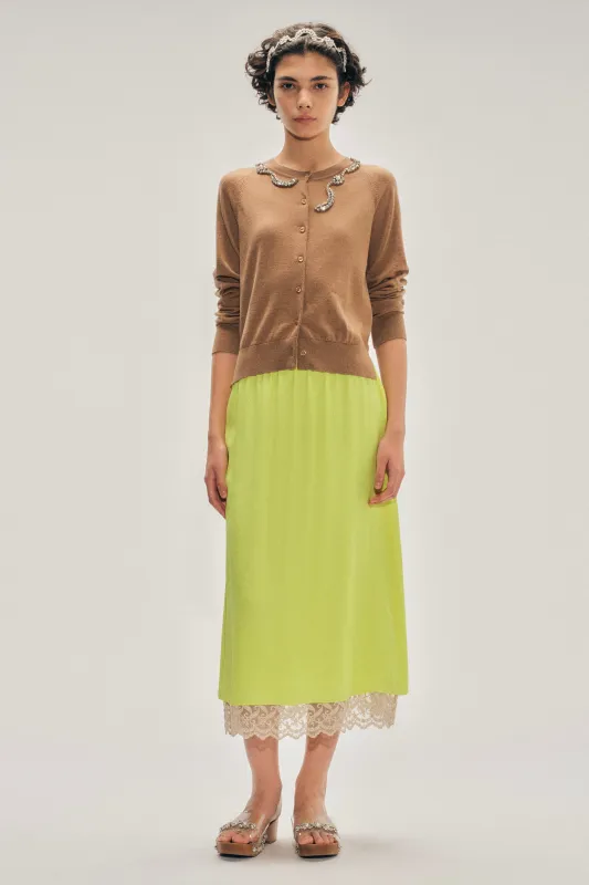 Lace Trim Negligee Skirt made by Simone Rocha