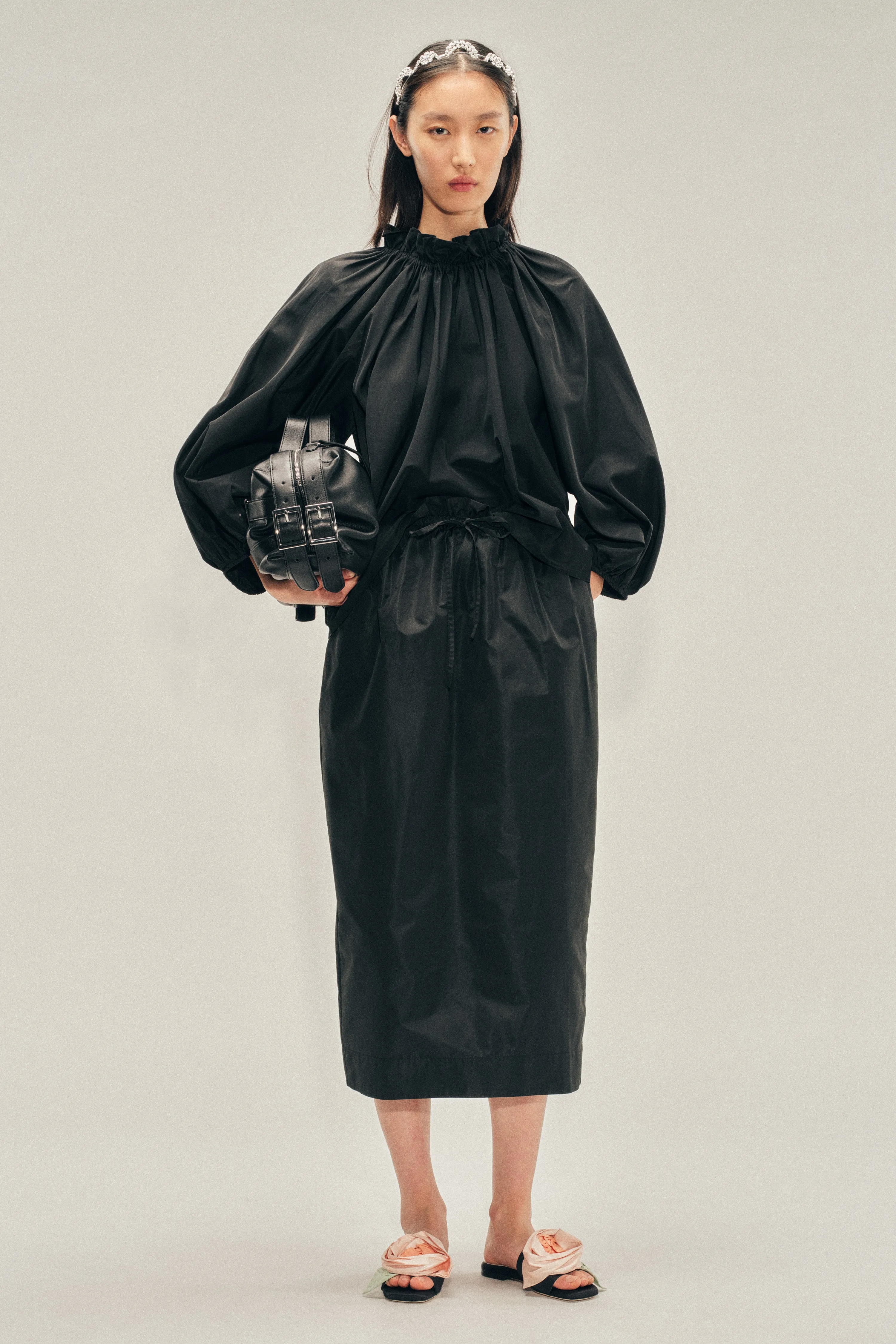 Gathered Waist Tulip Skirt sold by Simone Rocha