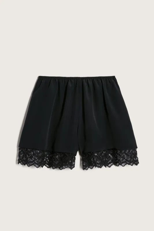 Lace Trim Negligee Shorts made by Simone Rocha