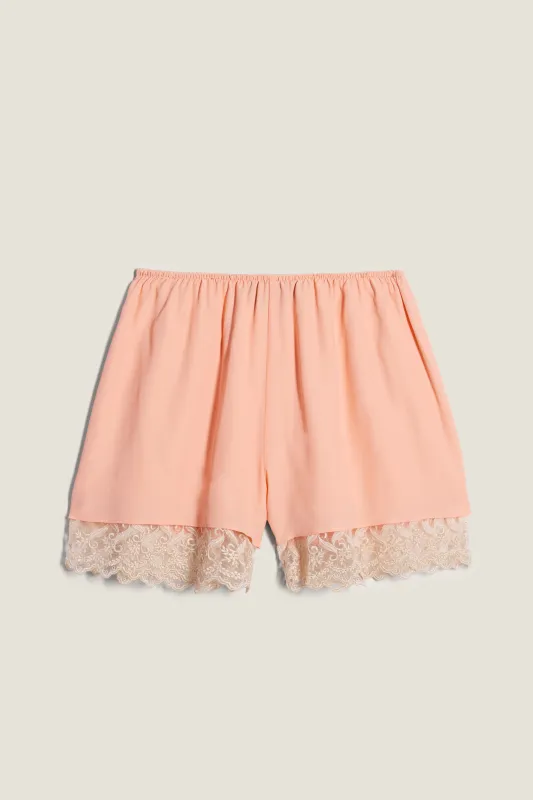Lace Trim Negligee Shorts sold by Simone Rocha