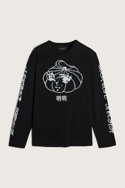 Dim Sum Logo Print Long Sleeve T-Shirt made by Simone Rocha