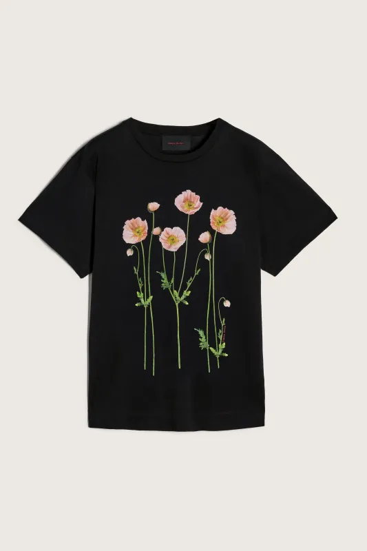 Poppy Field Print T-Shirt made by Simone Rocha