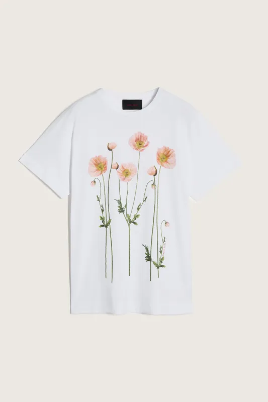 Poppy Field Print T-Shirt made by Simone Rocha