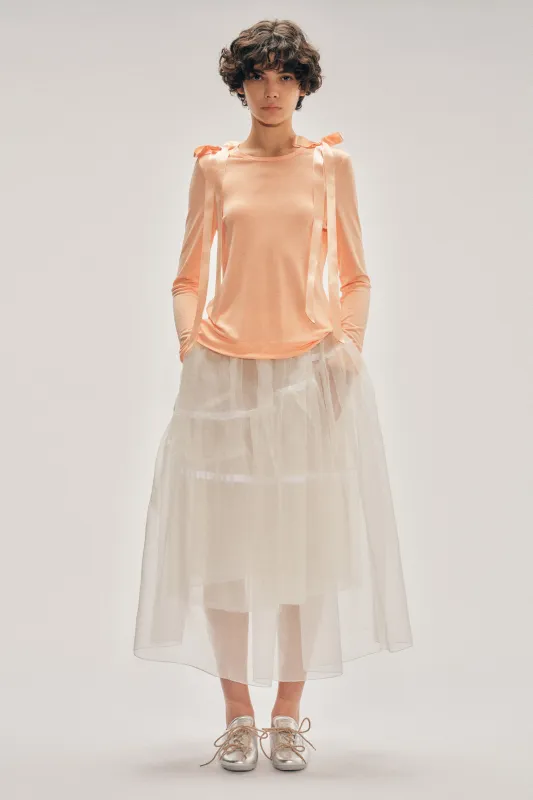 Bow Ribbon Tail Long Sleeve T-Shirt sold by Simone Rocha