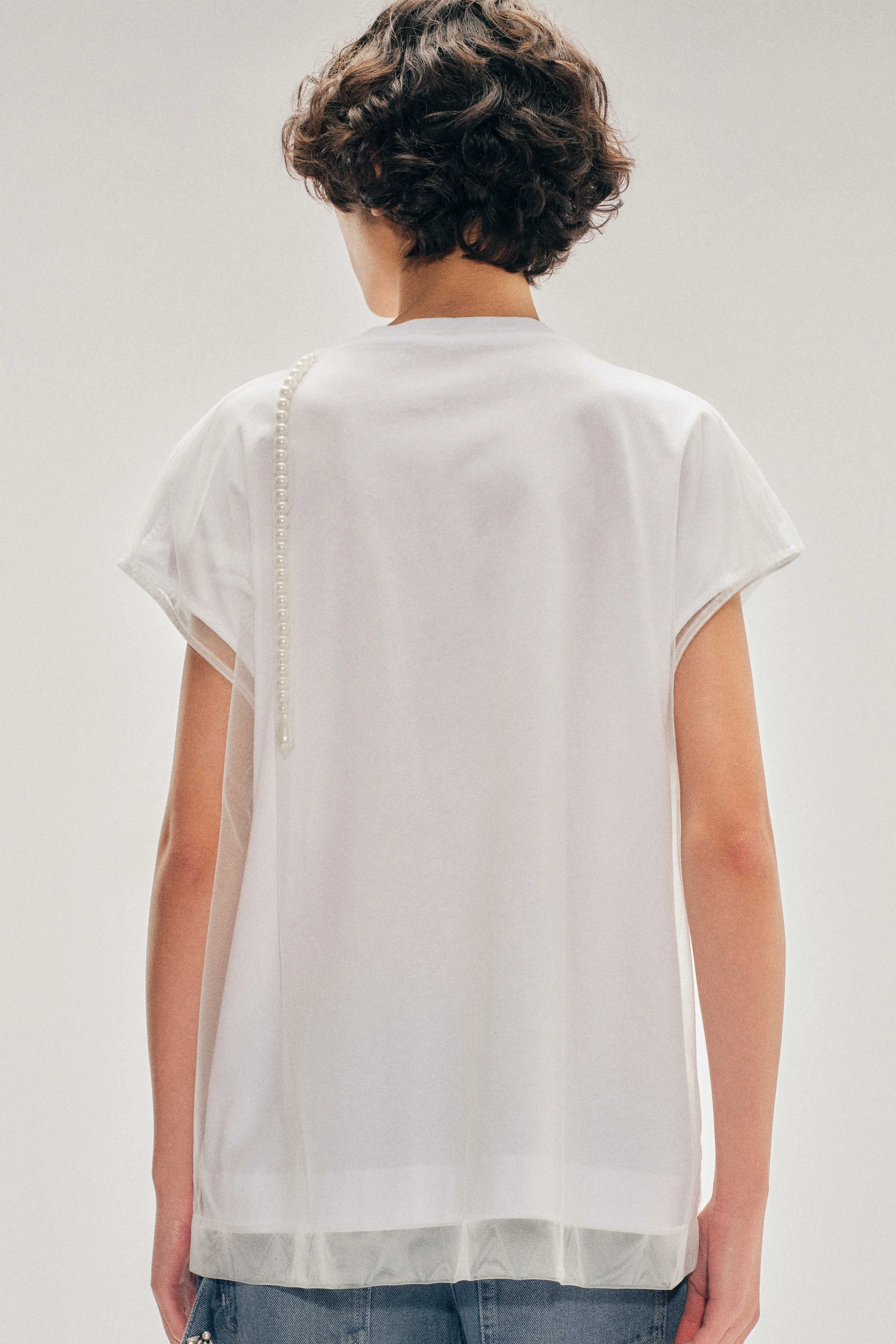 Beaded Layered Liquid Smock T-Shirt sold by Simone Rocha product image thumbnail 2