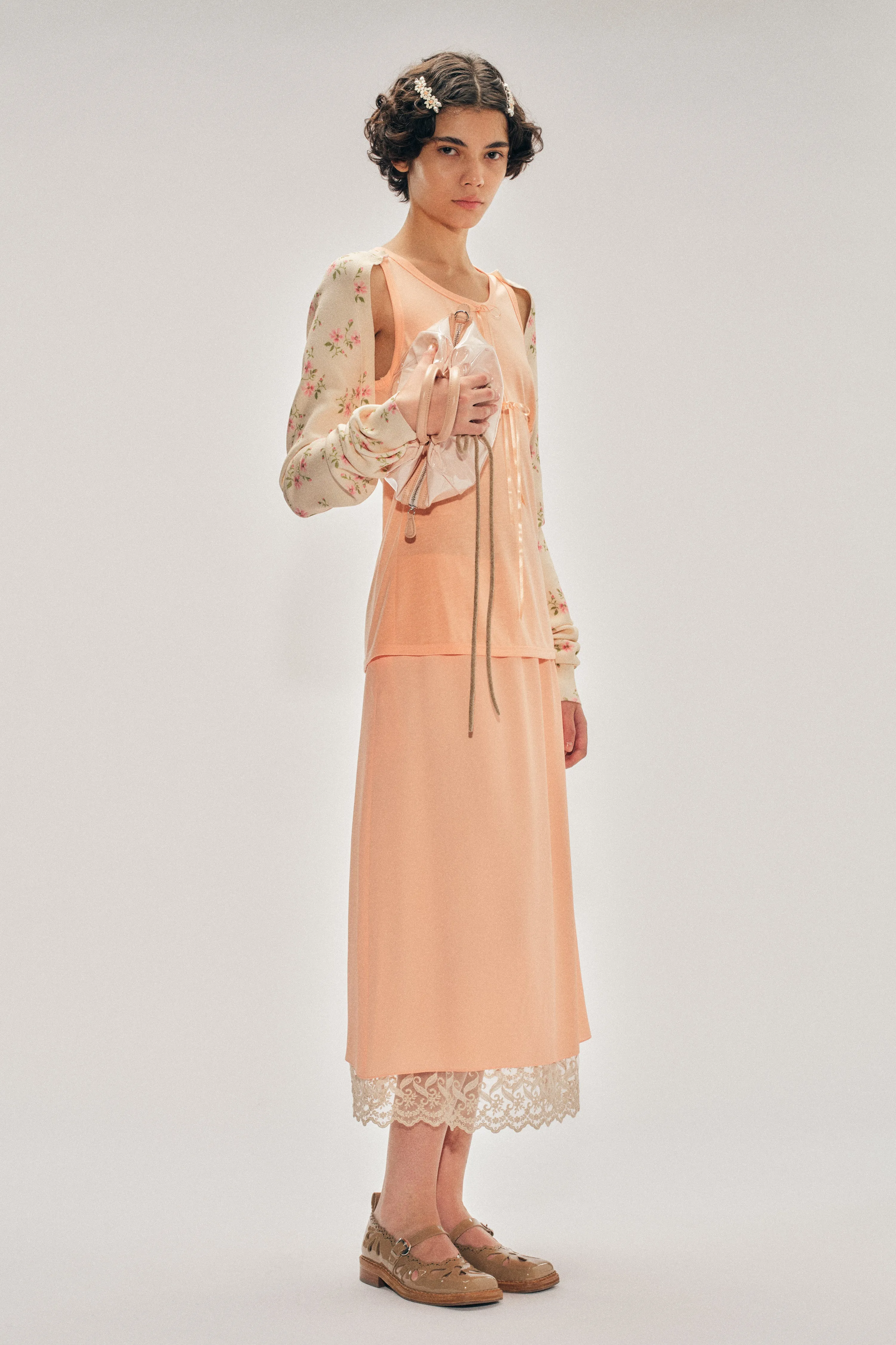 Gathered Bust Bow Tank sold by Simone Rocha product image thumbnail 2