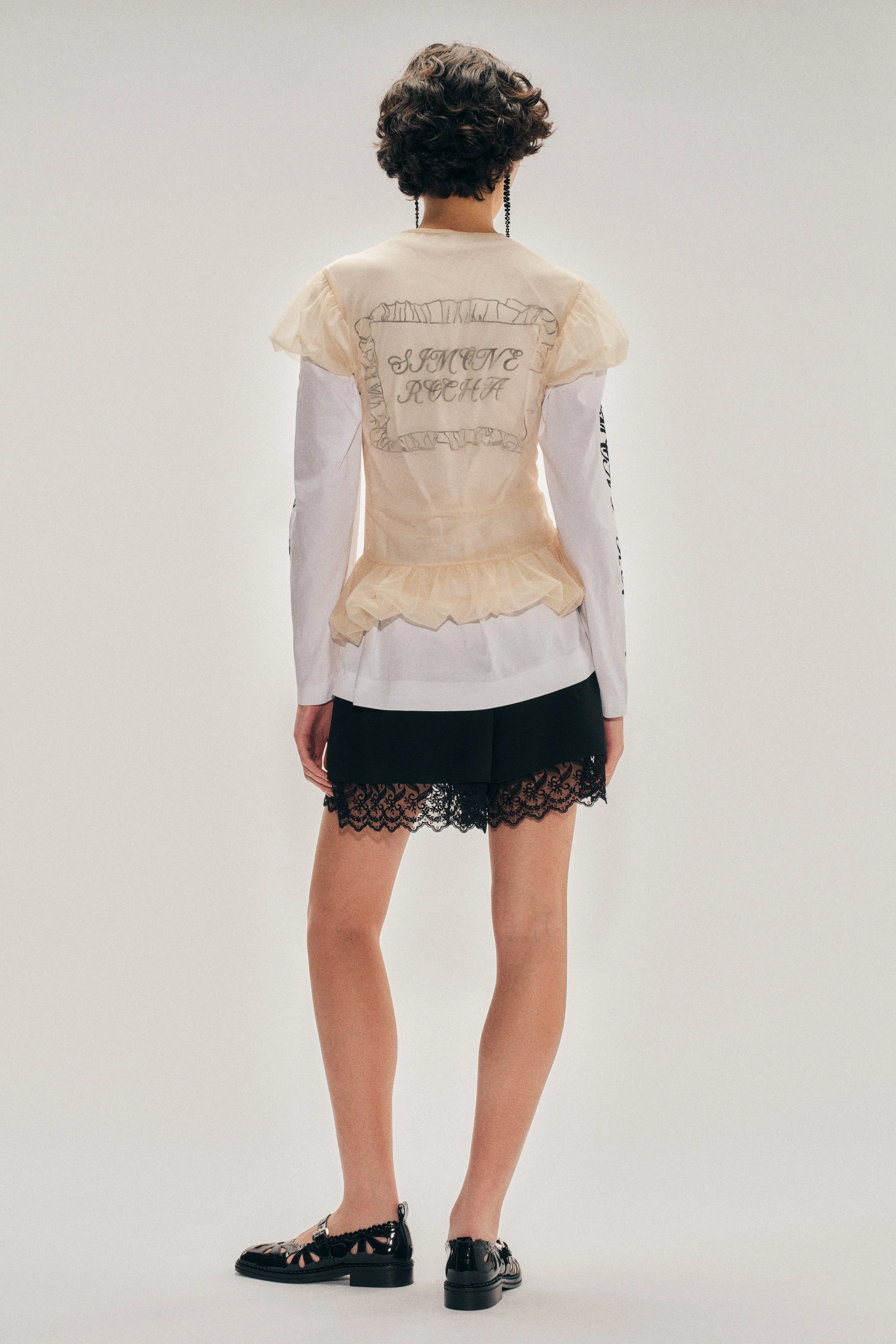 Sheer Ballet Peplum Top sold by Simone Rocha product image thumbnail 3