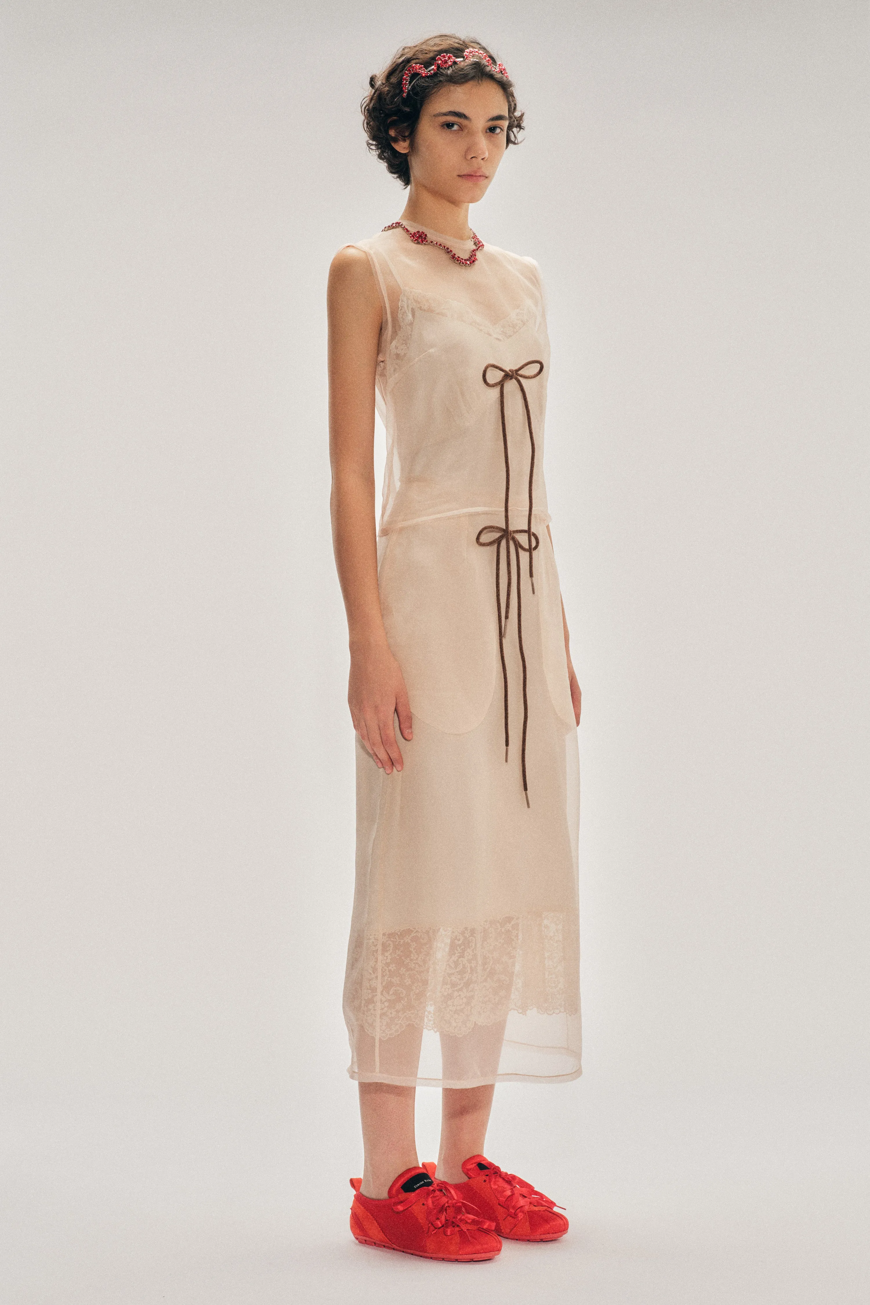 Sheer Frayed Contour Dart Top sold by Simone Rocha product image thumbnail 2