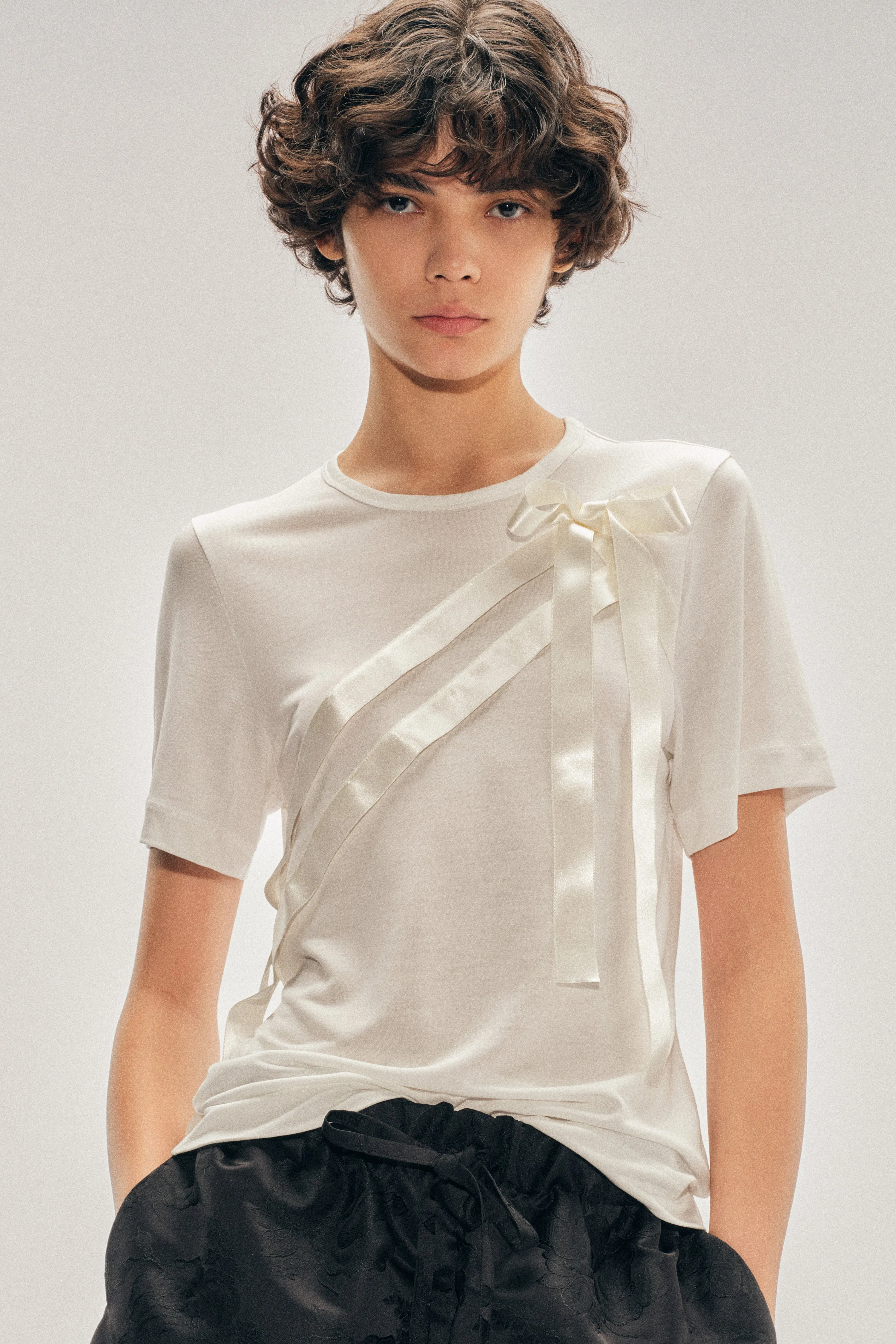 Bow Sash Easy T-Shirt sold by Simone Rocha