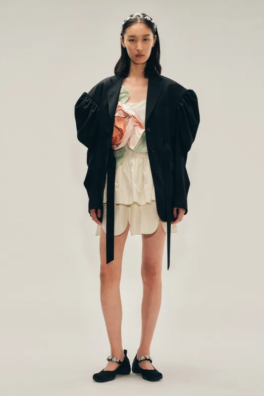 Back Cutout Draped Sleeve Bow Jacket sold by Simone Rocha