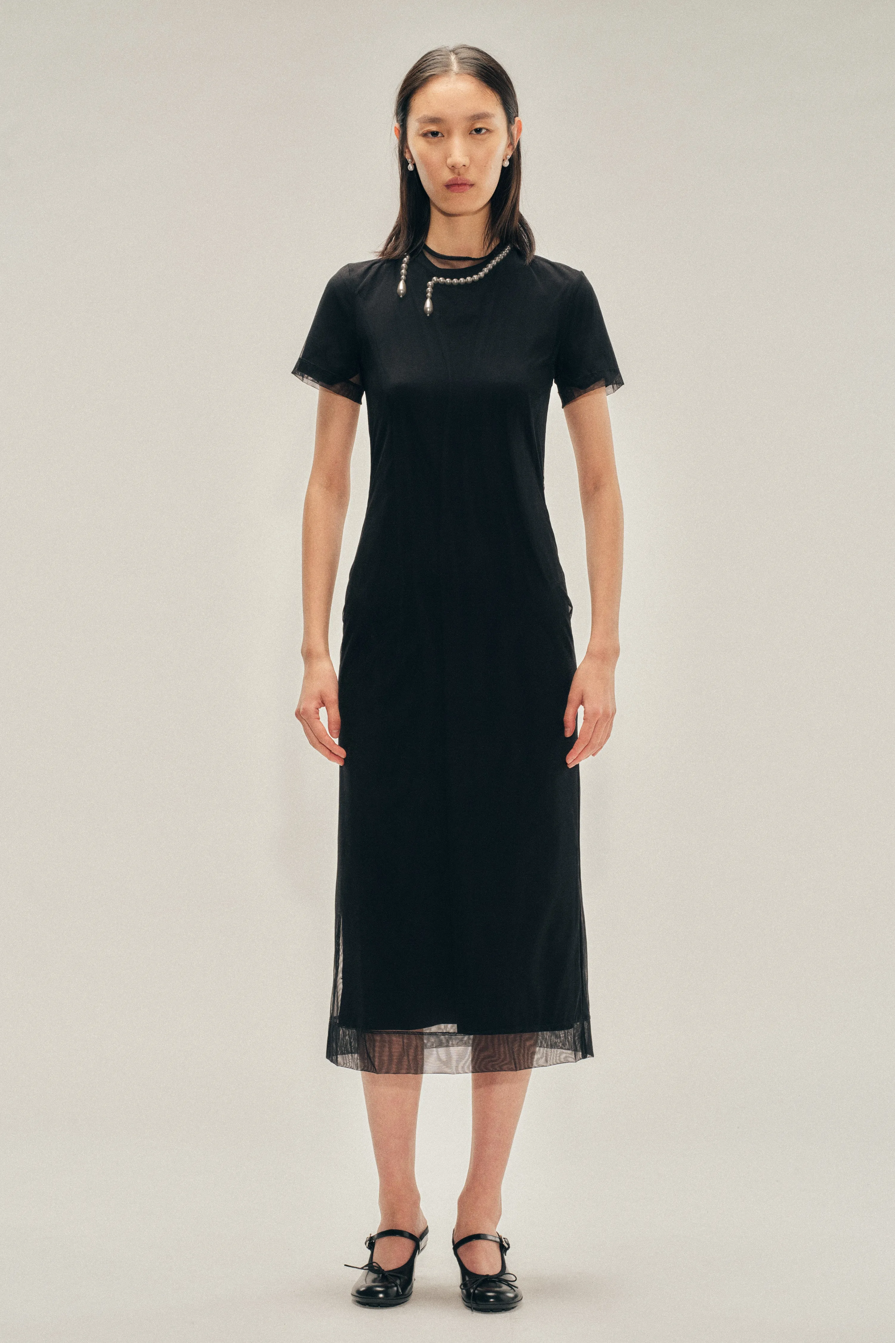 Beaded Layered Liquid Dress sold by Simone Rocha