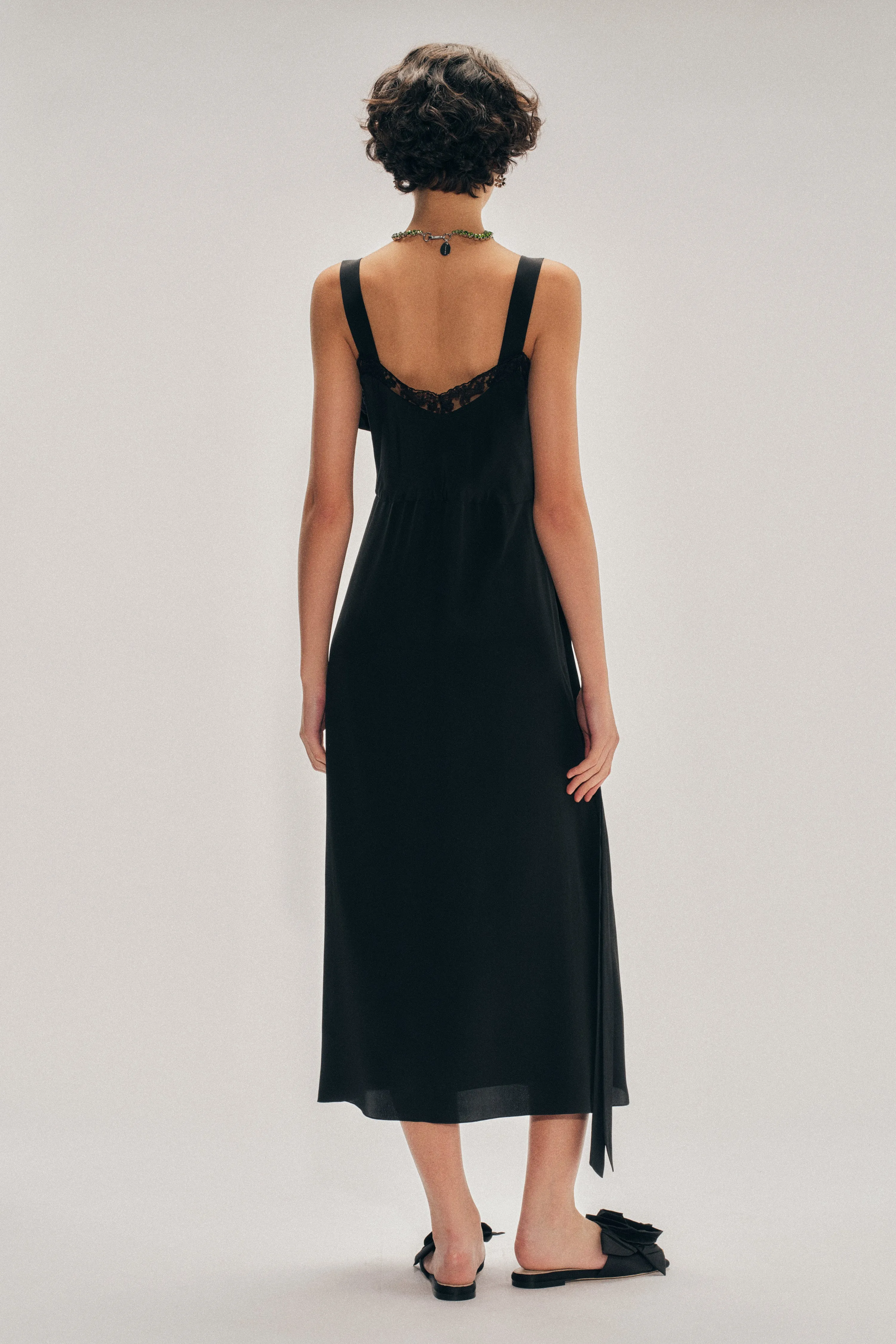 Bow Sash Slip Dress sold by Simone Rocha product image thumbnail 3