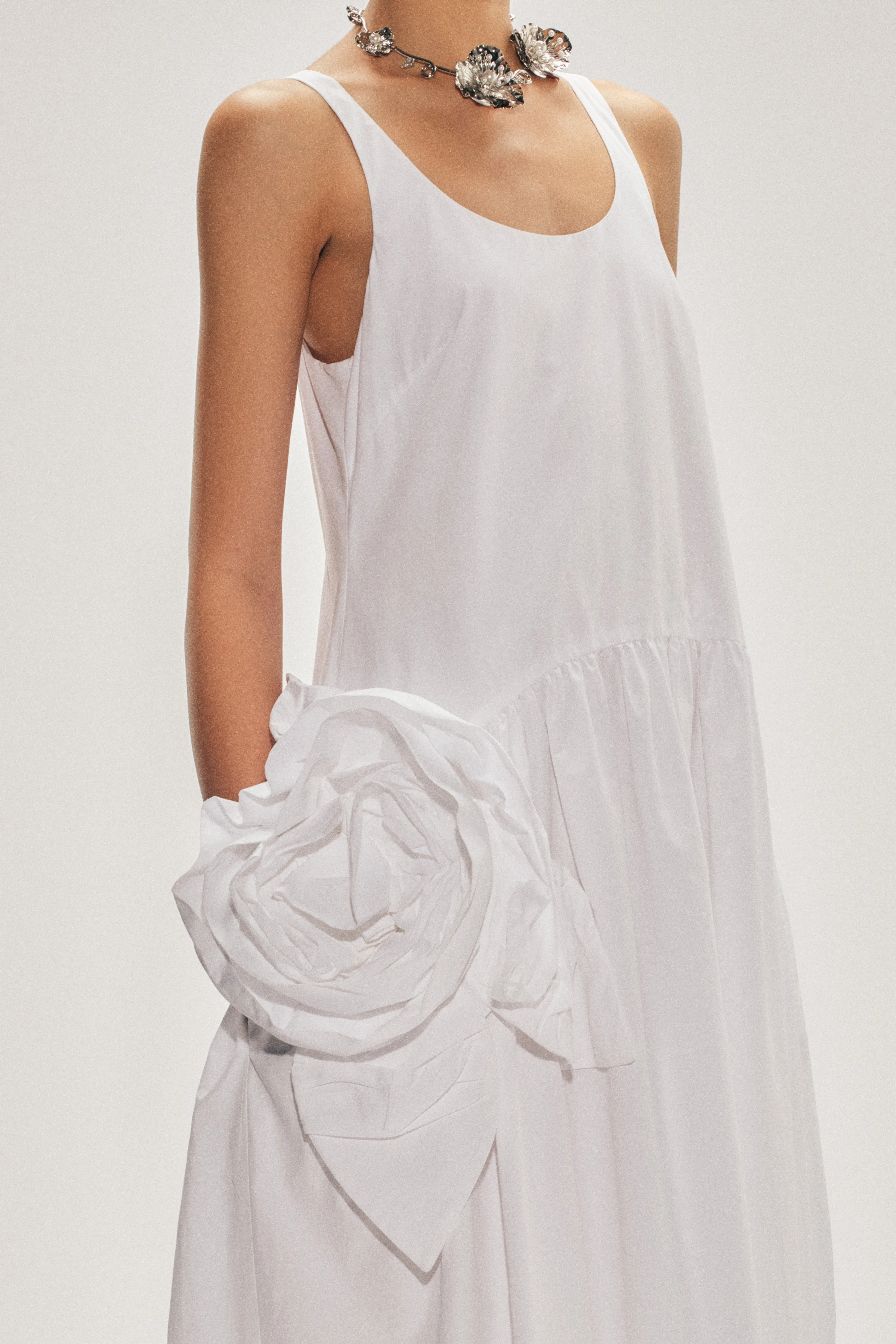 Pressed Rosette Tapered Back Flounce Dress sold by Simone Rocha product image thumbnail 4