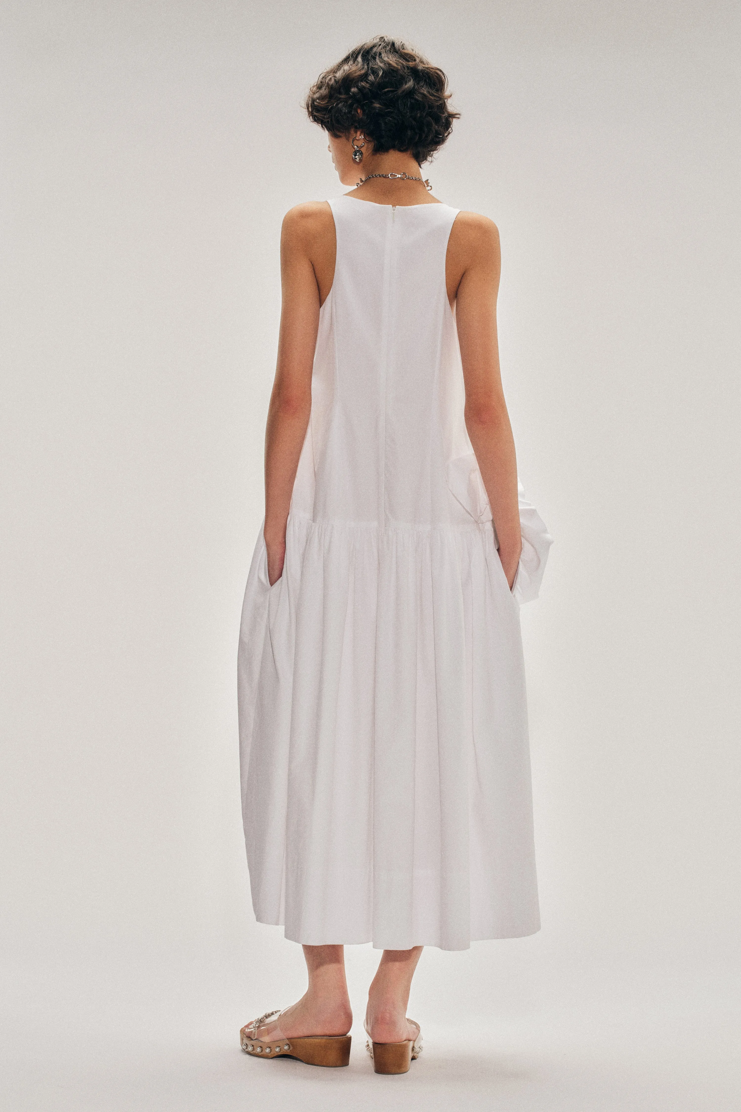Pressed Rosette Tapered Back Flounce Dress sold by Simone Rocha product image thumbnail 3