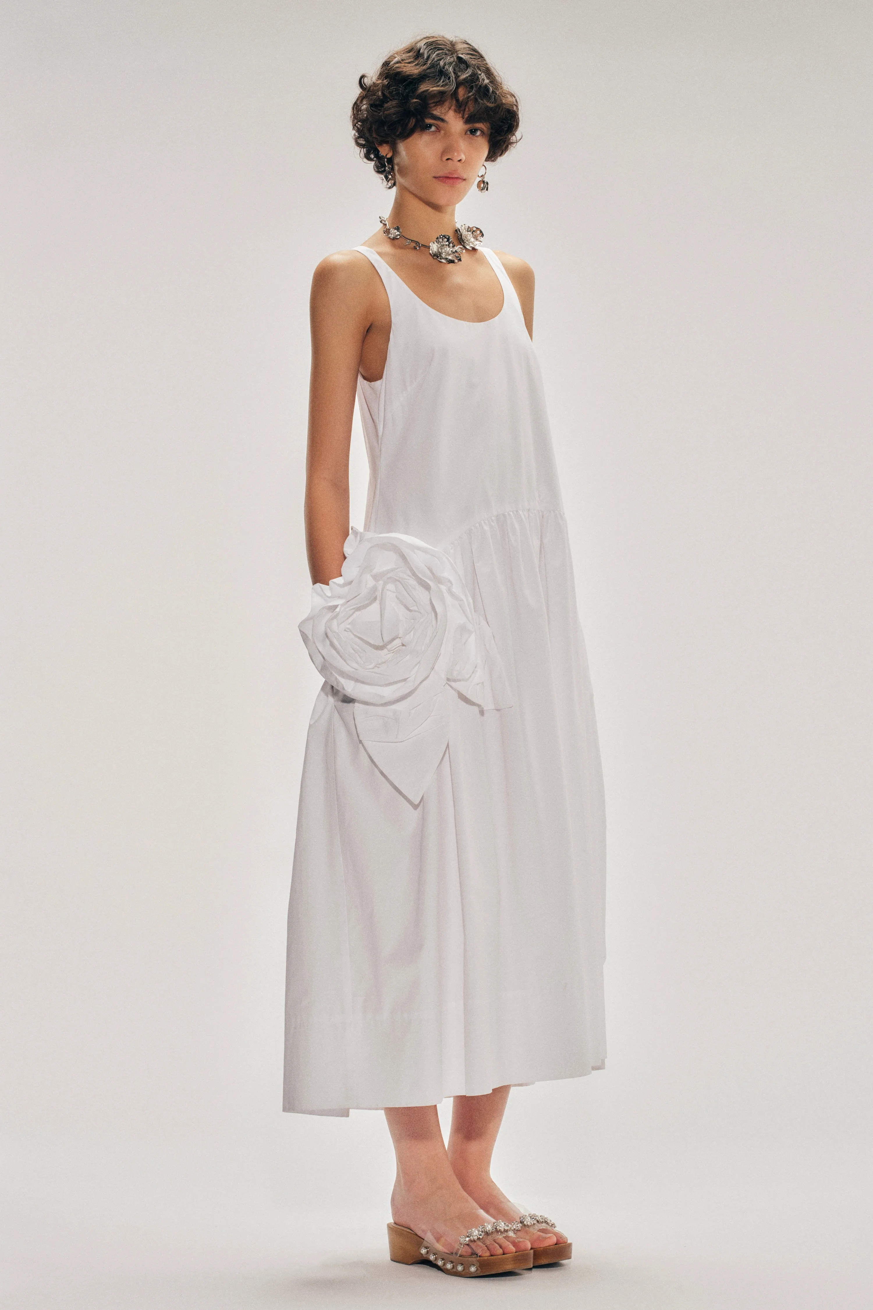 Pressed Rosette Tapered Back Flounce Dress sold by Simone Rocha product image thumbnail 2