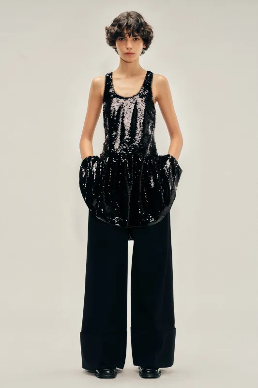 Tapered Back Peplum Mini Dress made by Simone Rocha