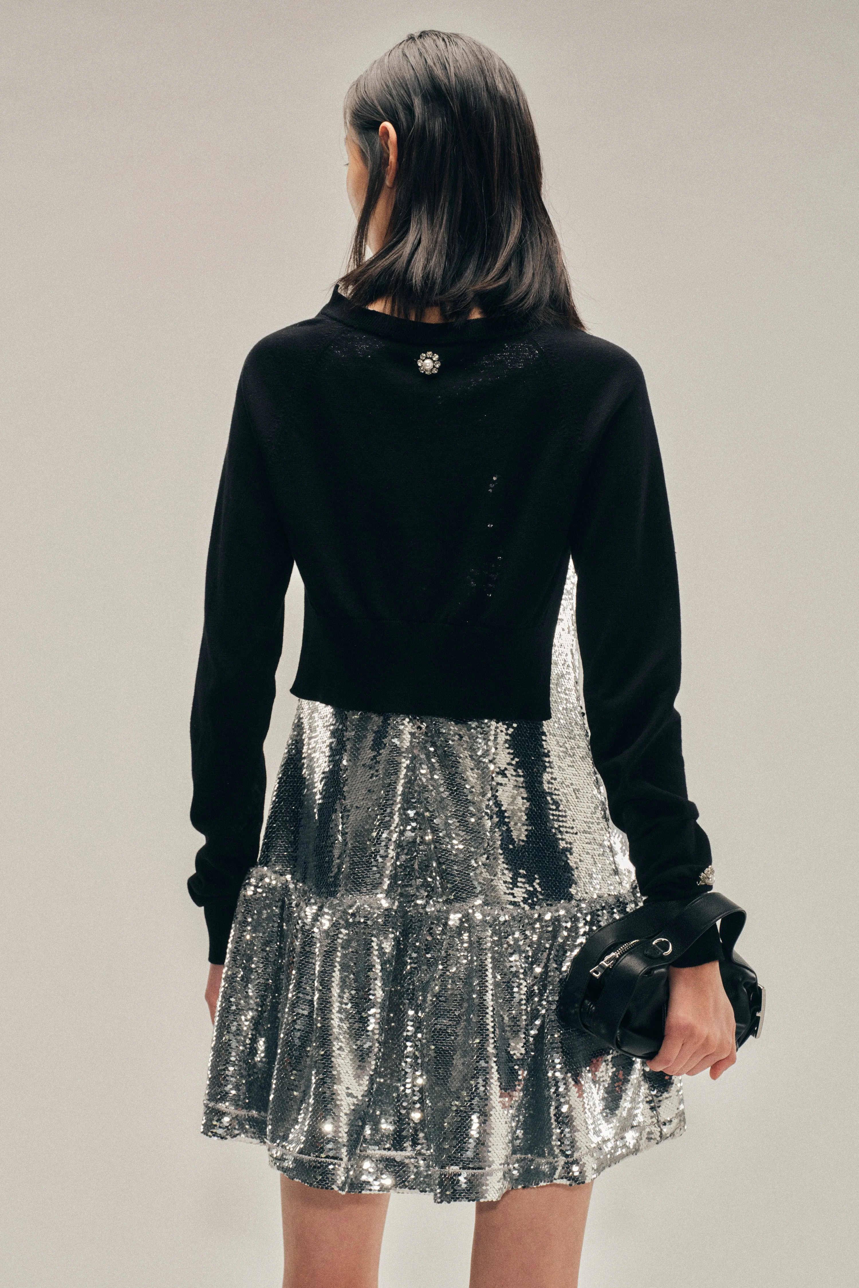 Tapered Back Peplum Mini Dress sold by Simone Rocha product image thumbnail 4