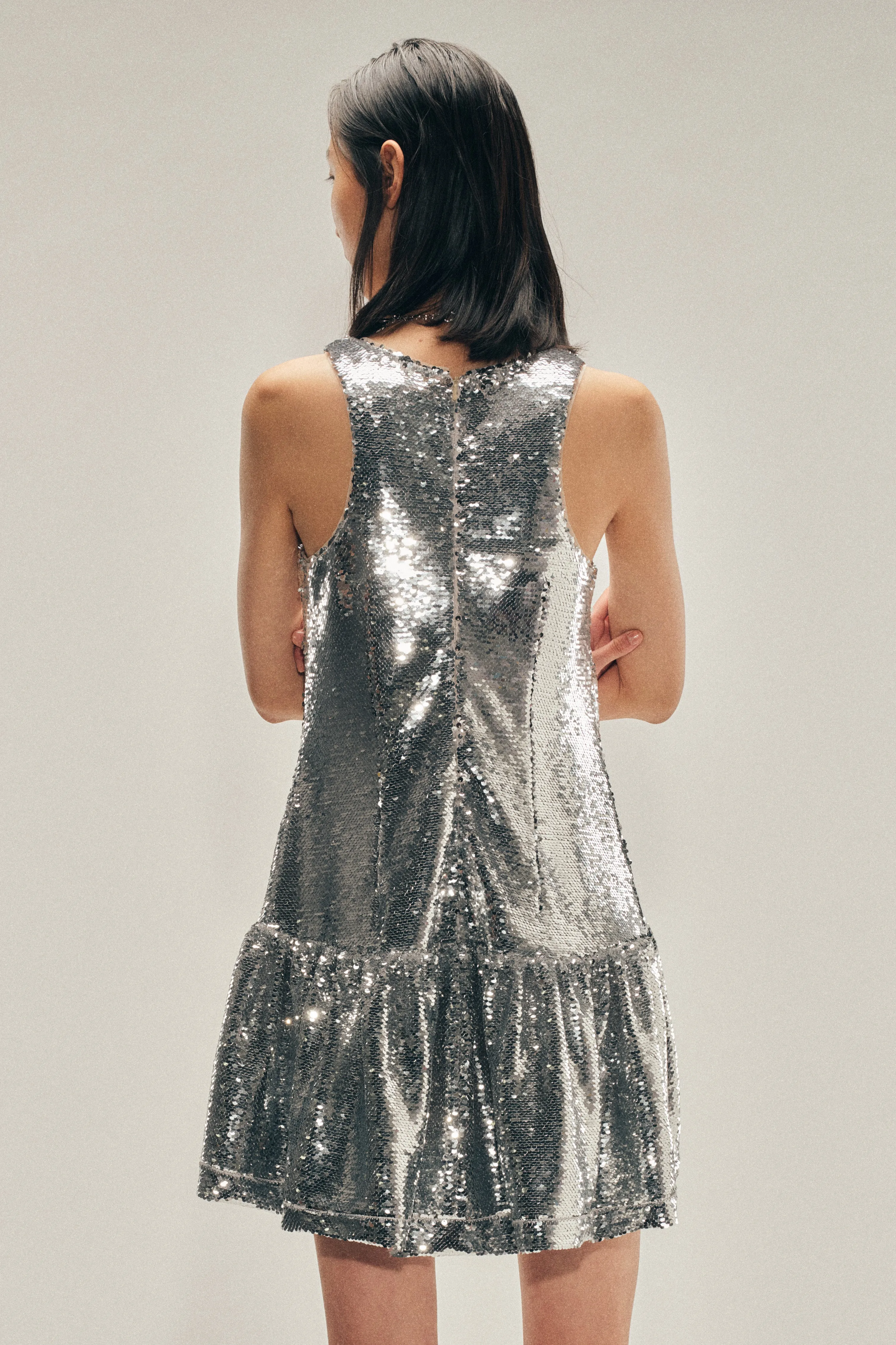 Tapered Back Peplum Mini Dress sold by Simone Rocha product image thumbnail 3