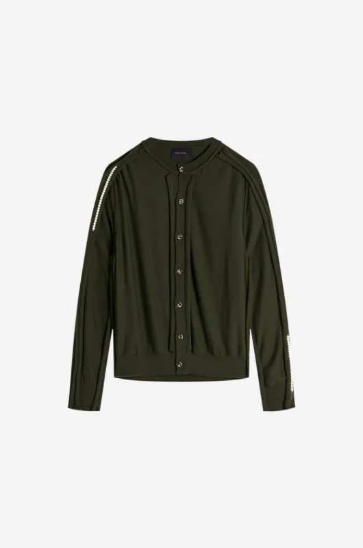Beaded Inverted Seam Cardigan sold by Simone Rocha
