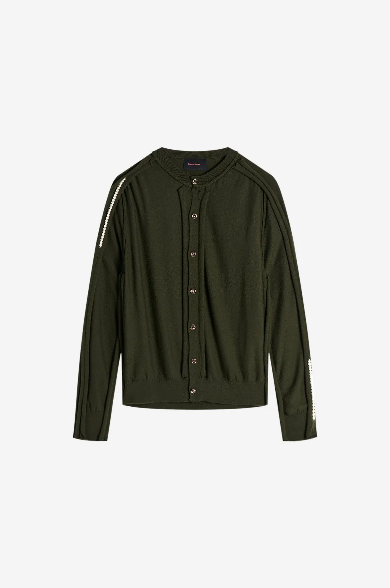Beaded Inverted Seam Cardigan sold by Simone Rocha