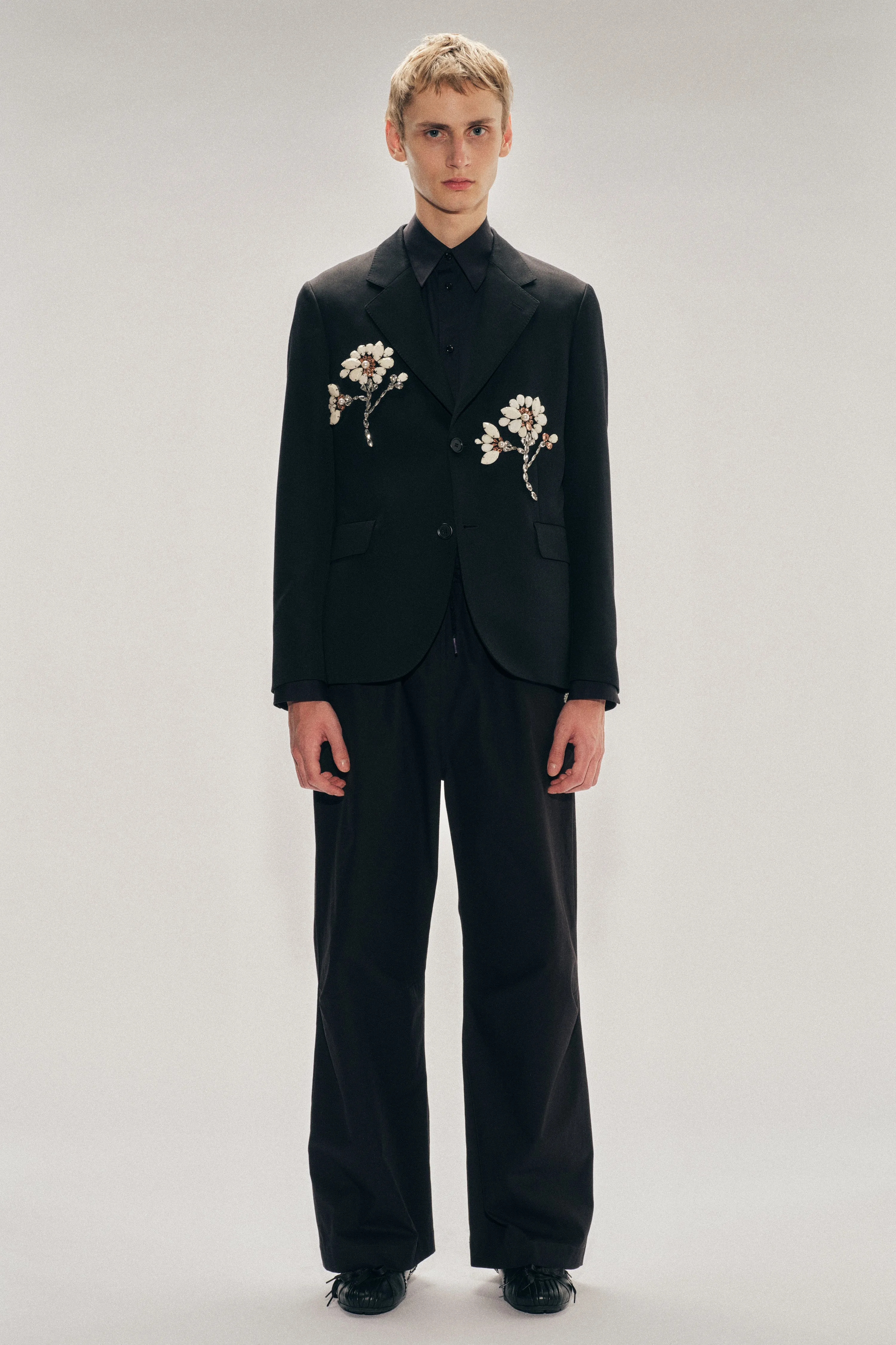 Elasticated Knee Pleat Trousers sold by Simone Rocha