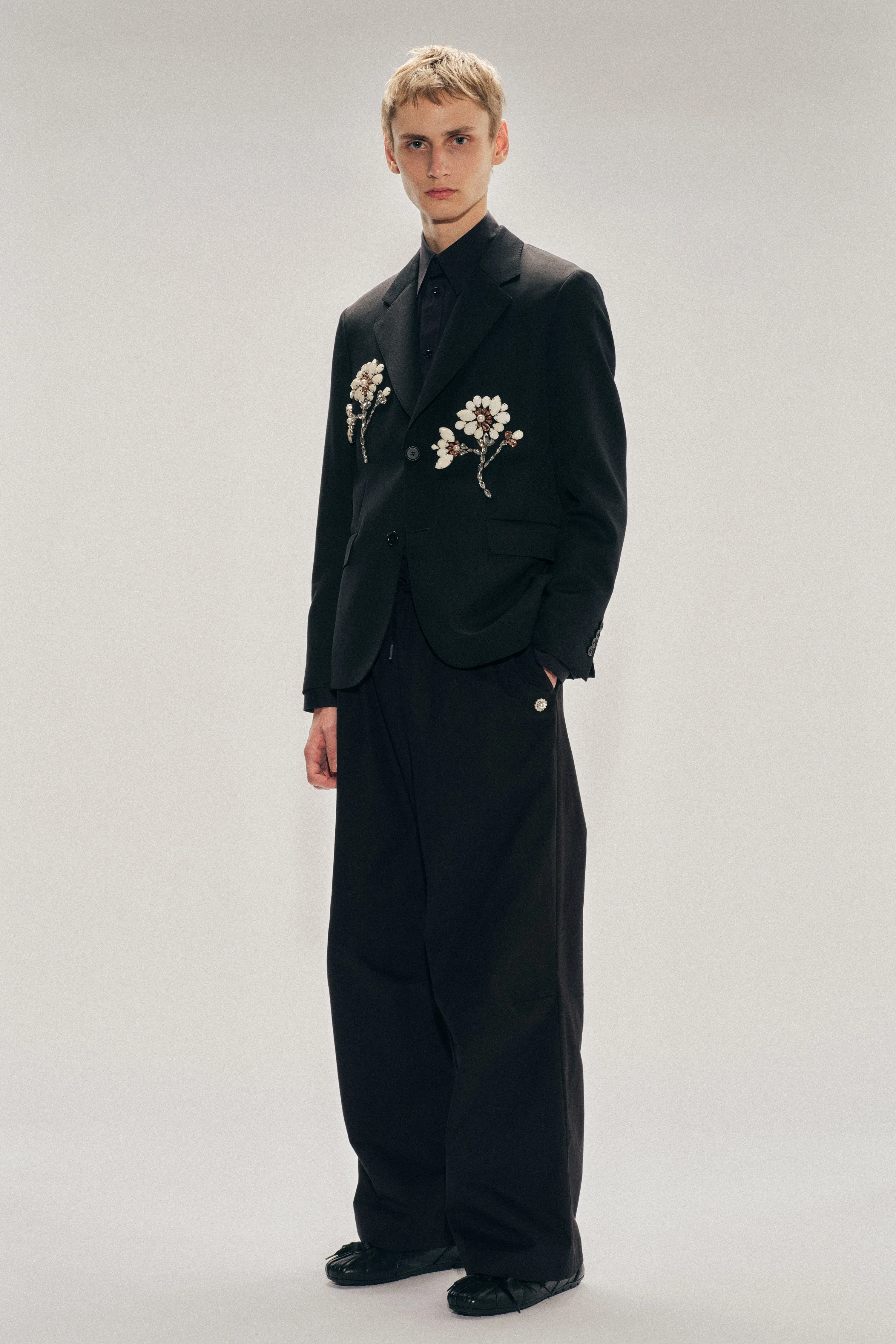 Elasticated Knee Pleat Trousers sold by Simone Rocha product image thumbnail 2