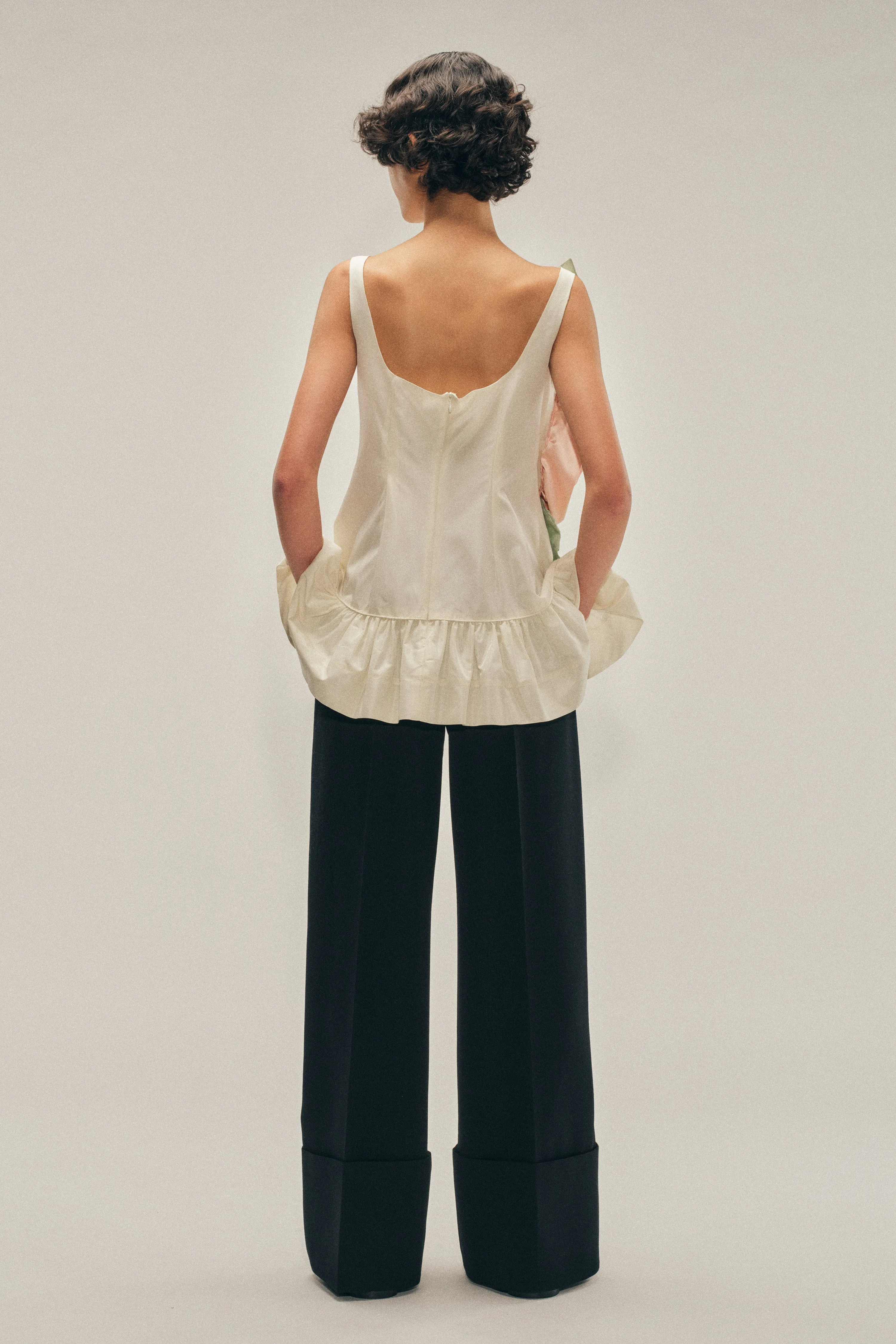 Wide Leg Belt Loop Tab Trousers sold by Simone Rocha product image thumbnail 3
