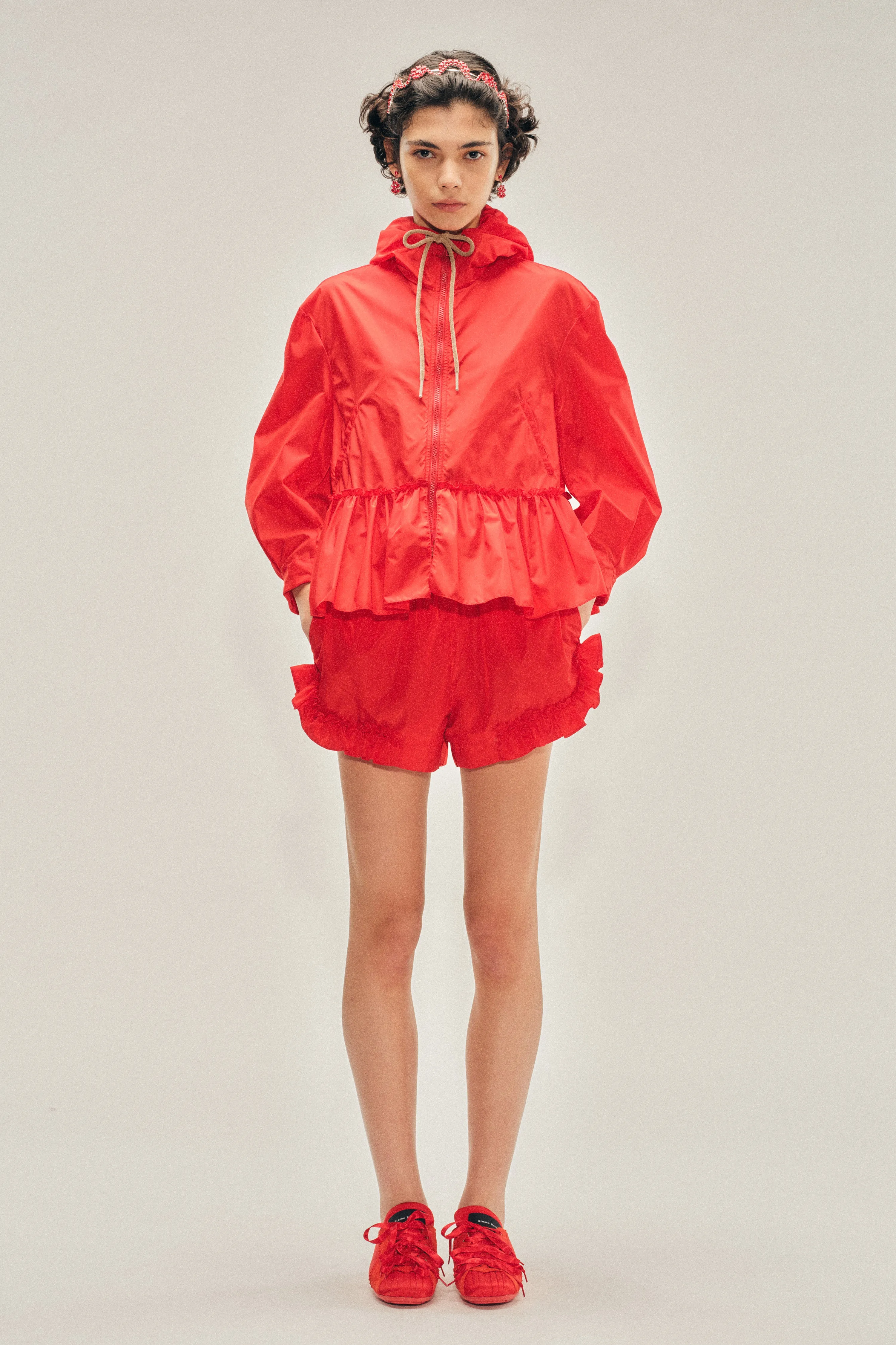 Ruffle Frill Peplum Jacket sold by Simone Rocha
