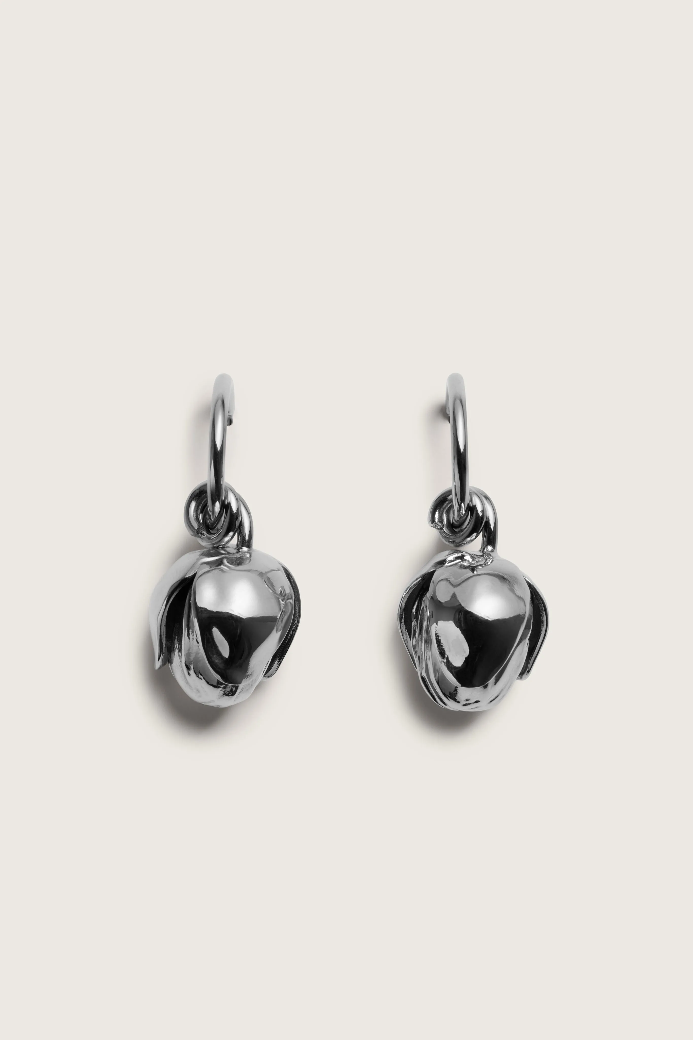 Poppy Bud Hoop Earrings sold by Simone Rocha