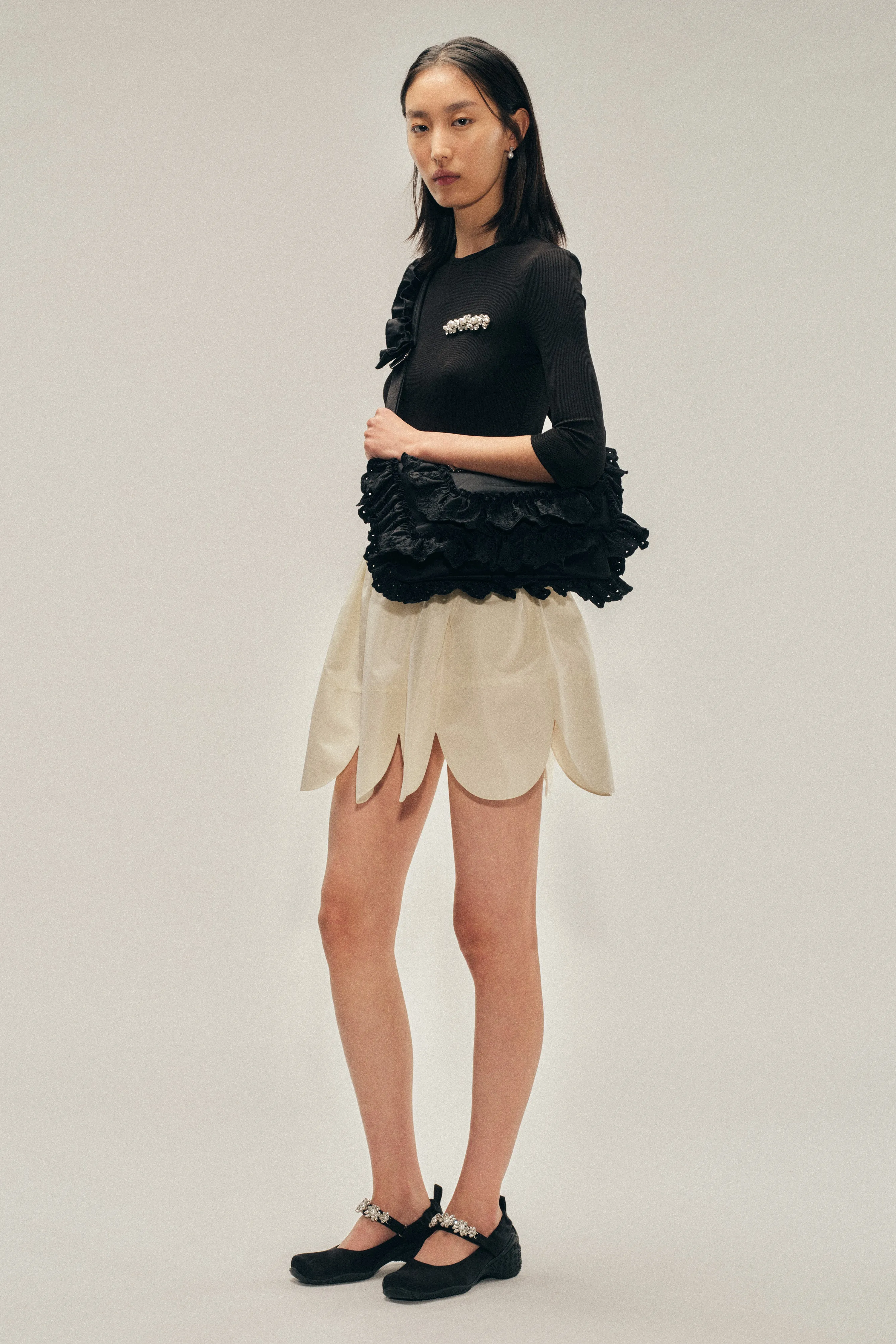 Petal Hem Mini Skirt sold by Simone Rocha product image thumbnail 2