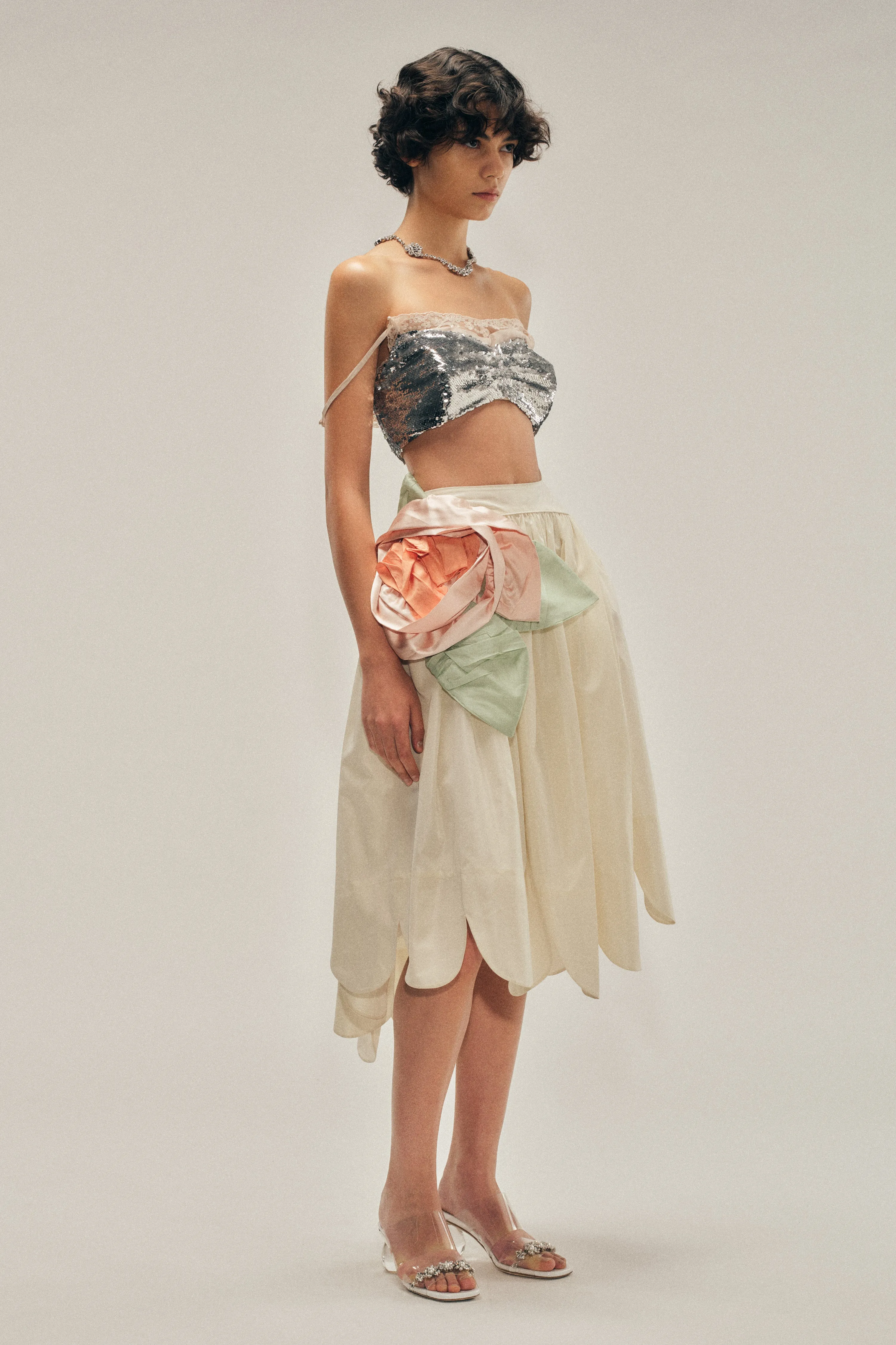 Pressed Rosette Petal Hem Basque Skirt sold by Simone Rocha product image thumbnail 2