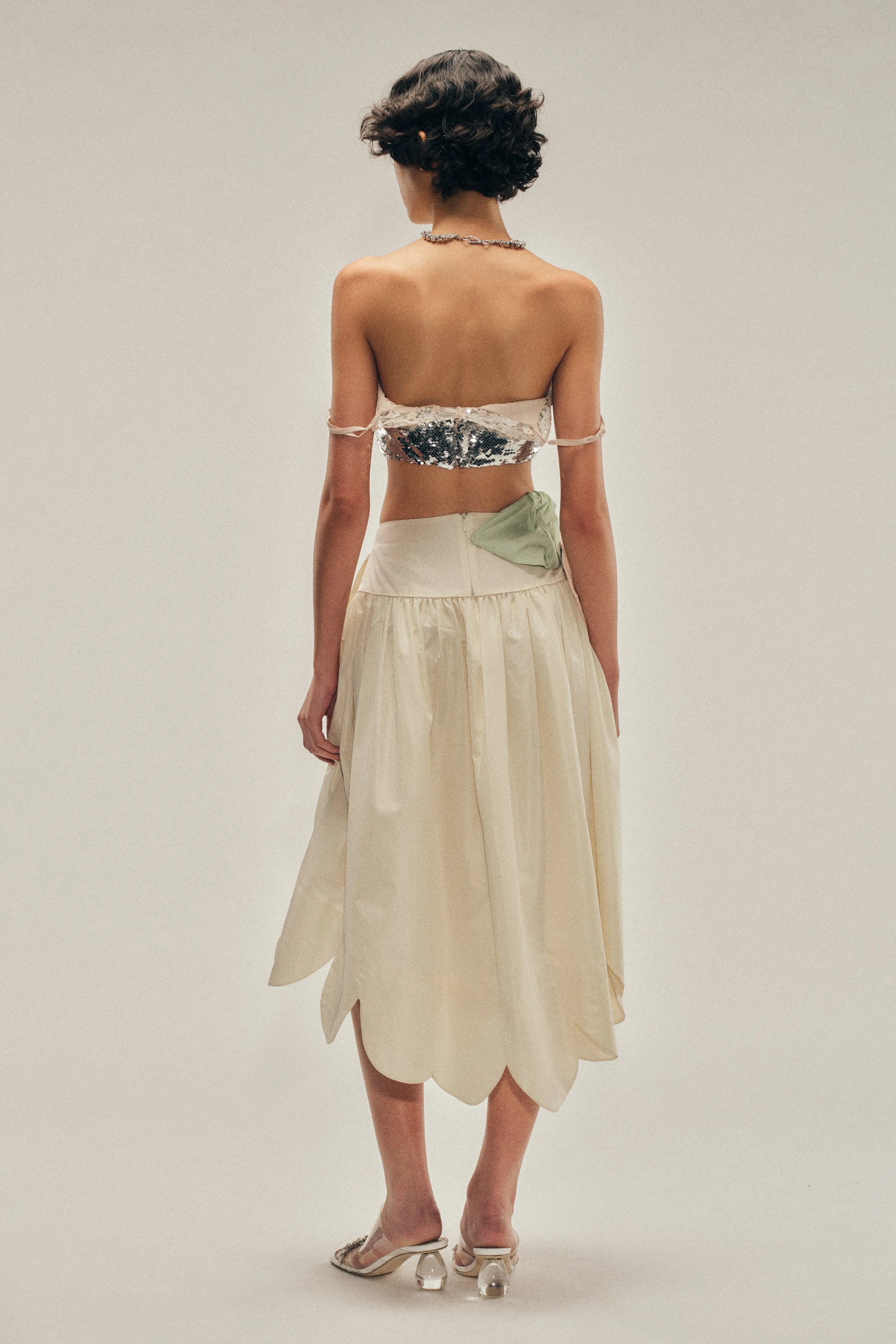 Pressed Rosette Petal Hem Basque Skirt sold by Simone Rocha product image thumbnail 3