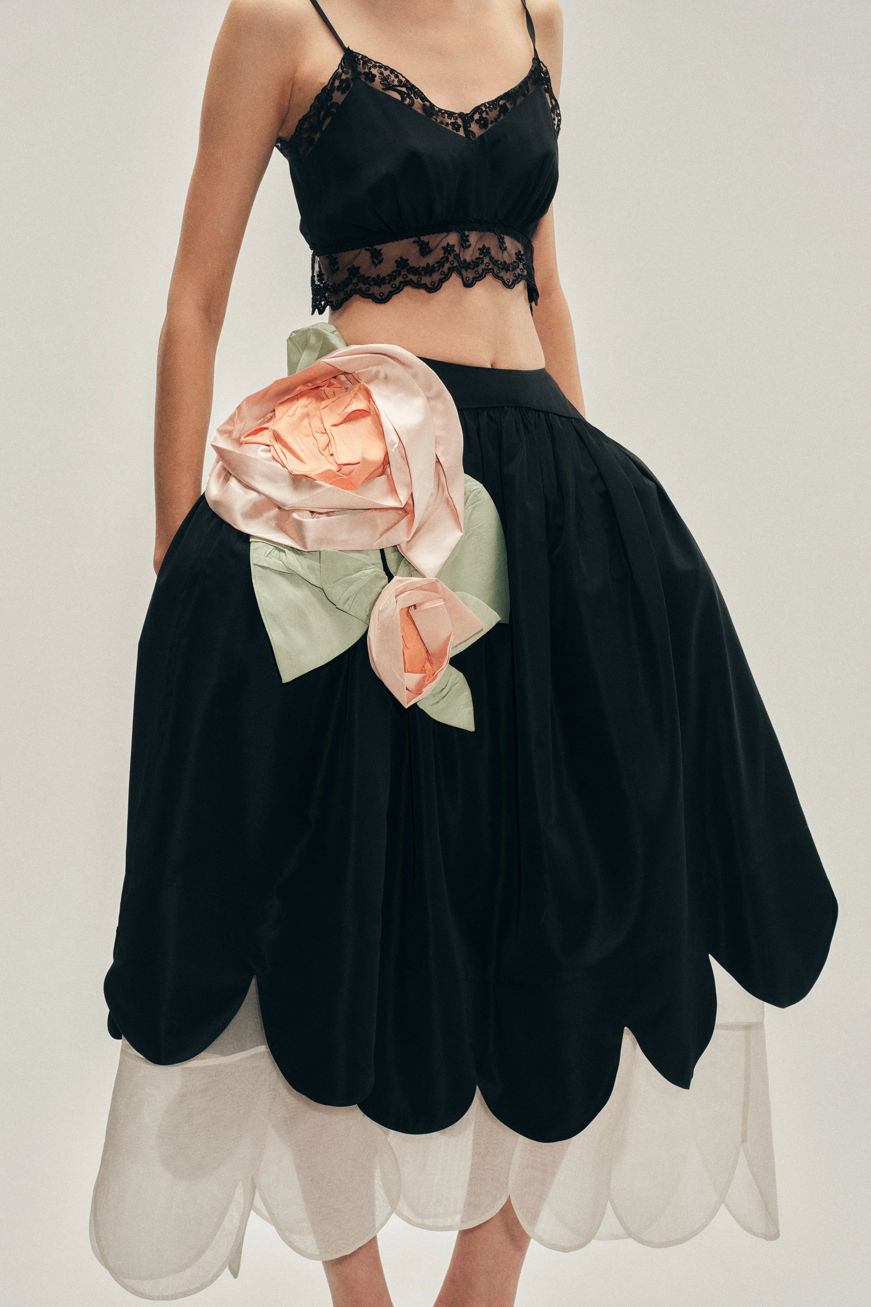 Pressed Rosette Petal Hem Basque Skirt sold by Simone Rocha product image thumbnail 4