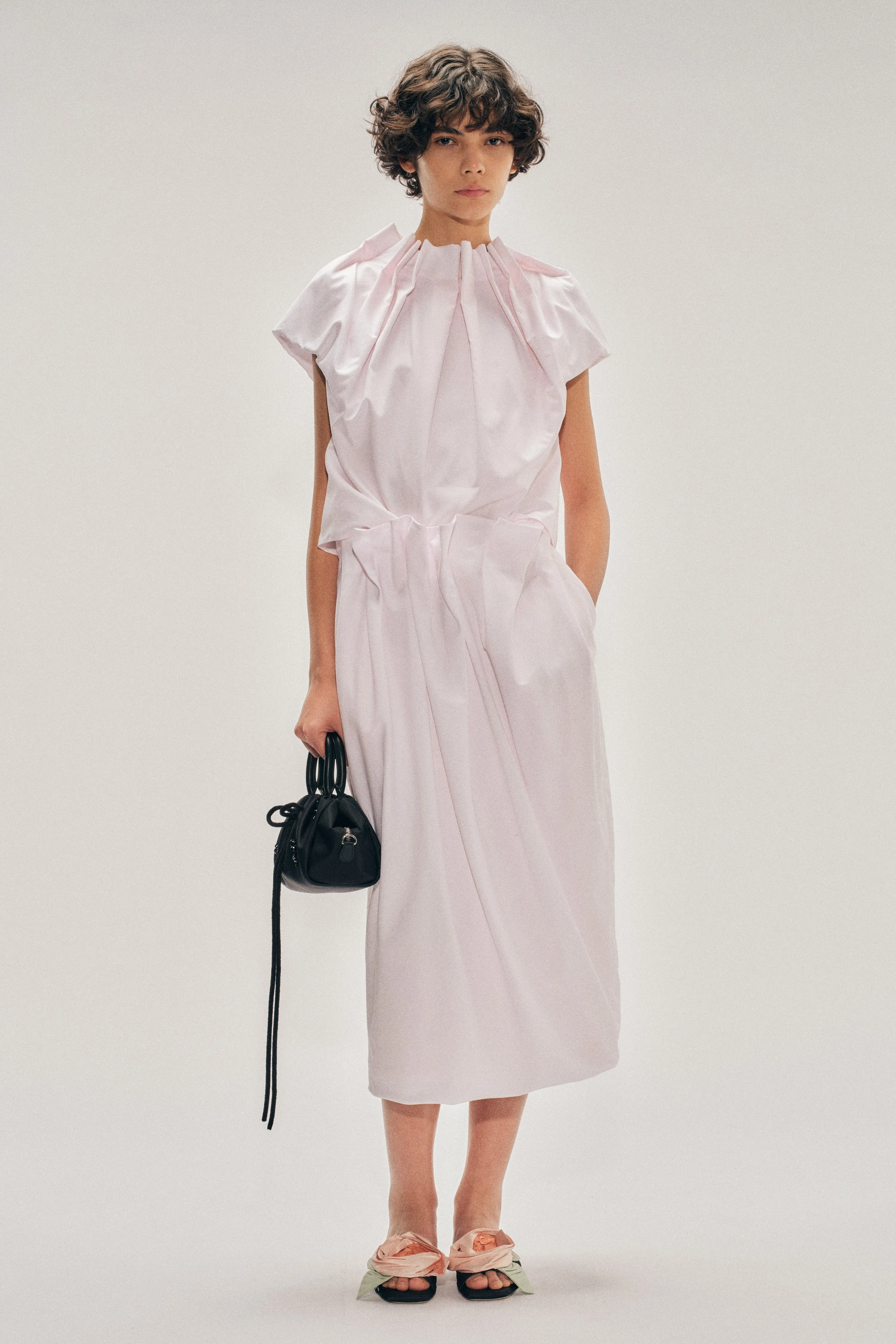 Pleated Waist Pencil Skirt sold by Simone Rocha