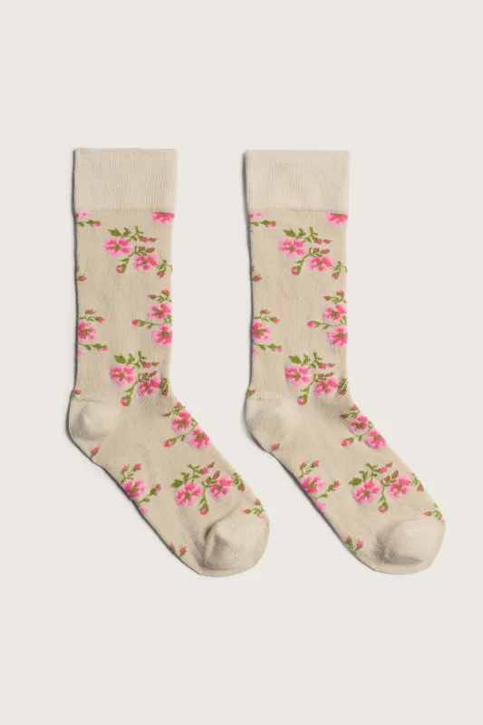 Tiny Flower Jacquard Ankle Socks made by Simone Rocha