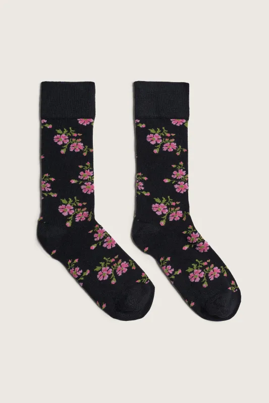 Tiny Flower Jacquard Ankle Socks made by Simone Rocha