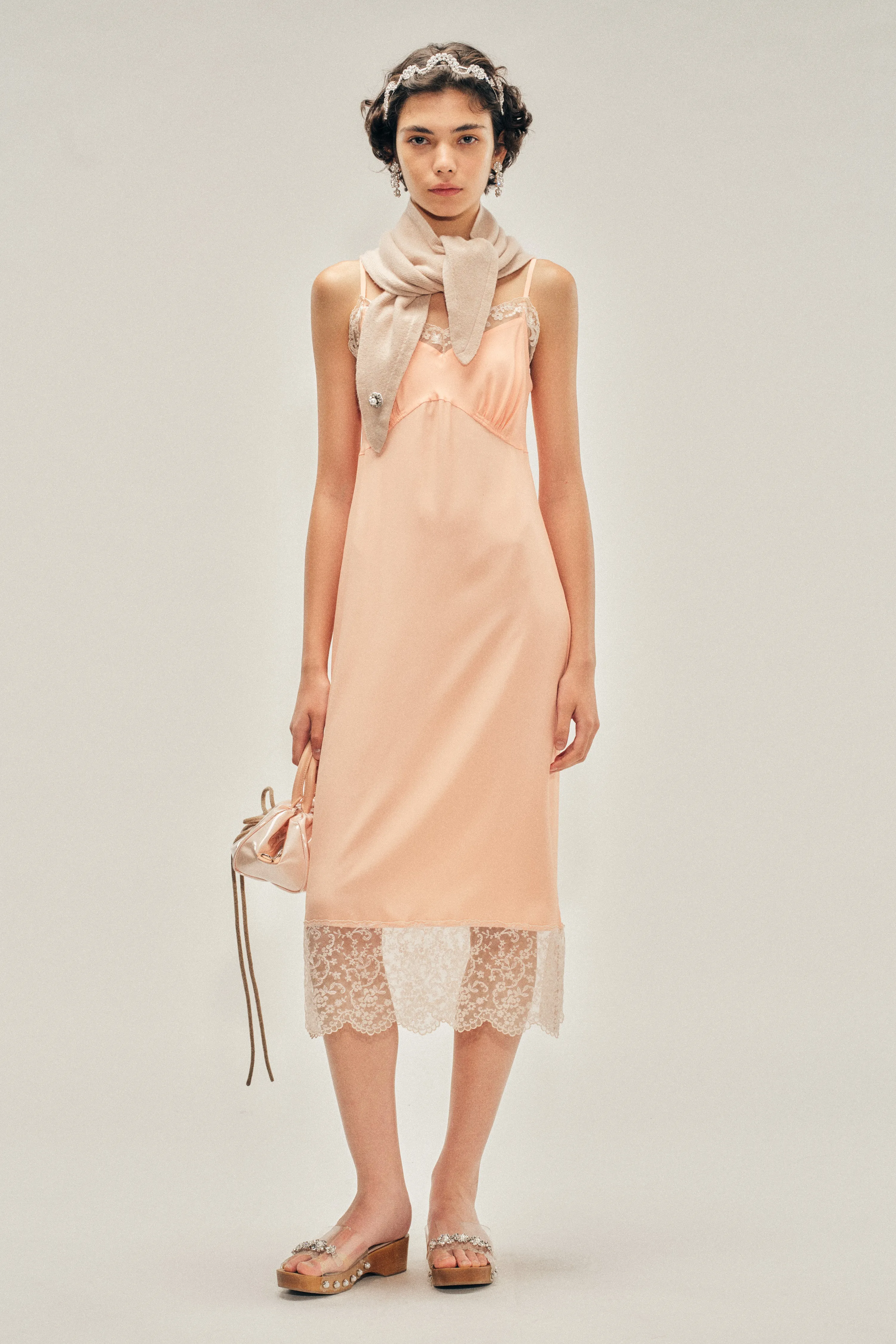 Lace Trim Slip Dress sold by Simone Rocha
