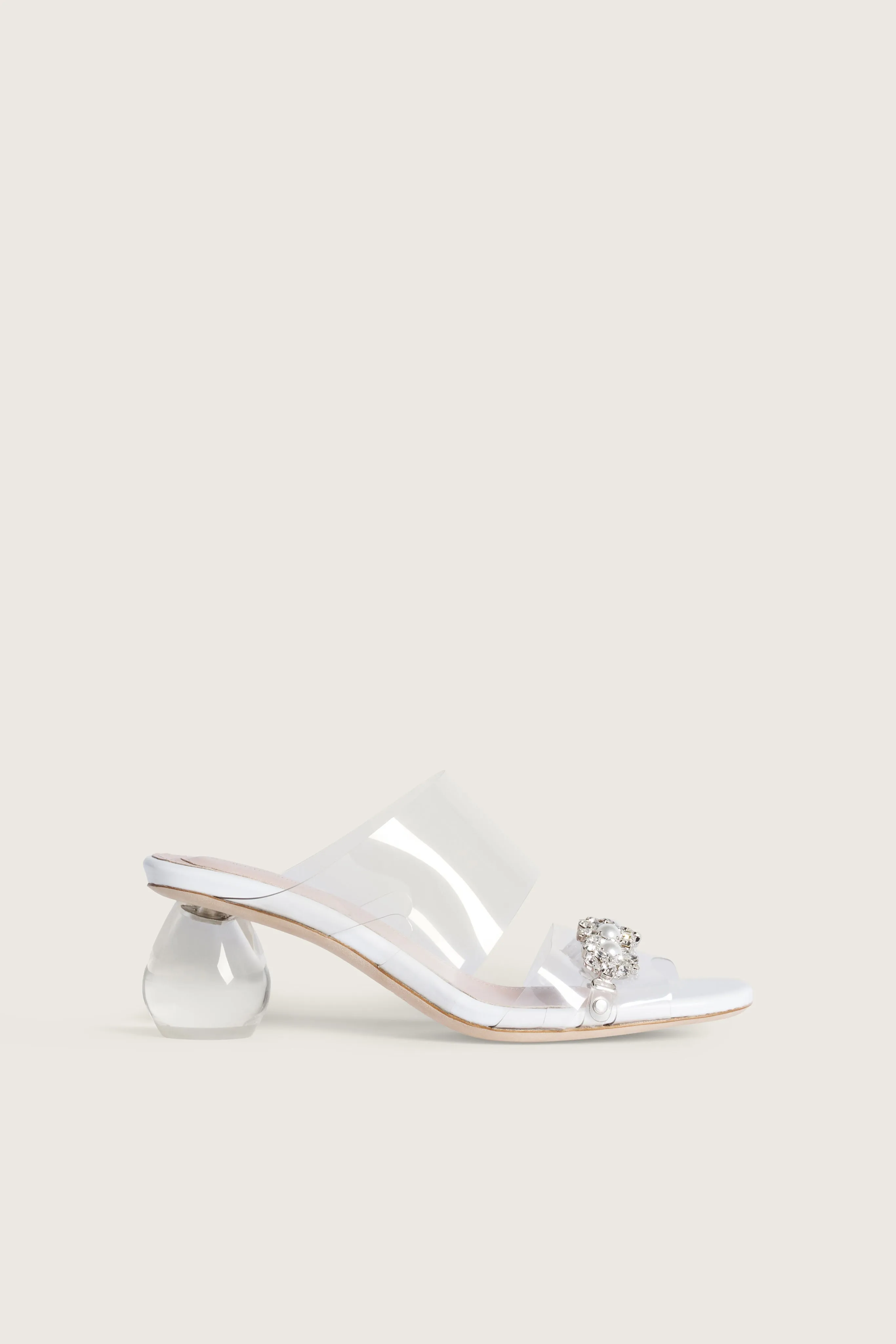 Embellished Sandal Perspex Heel Mule sold by Simone Rocha