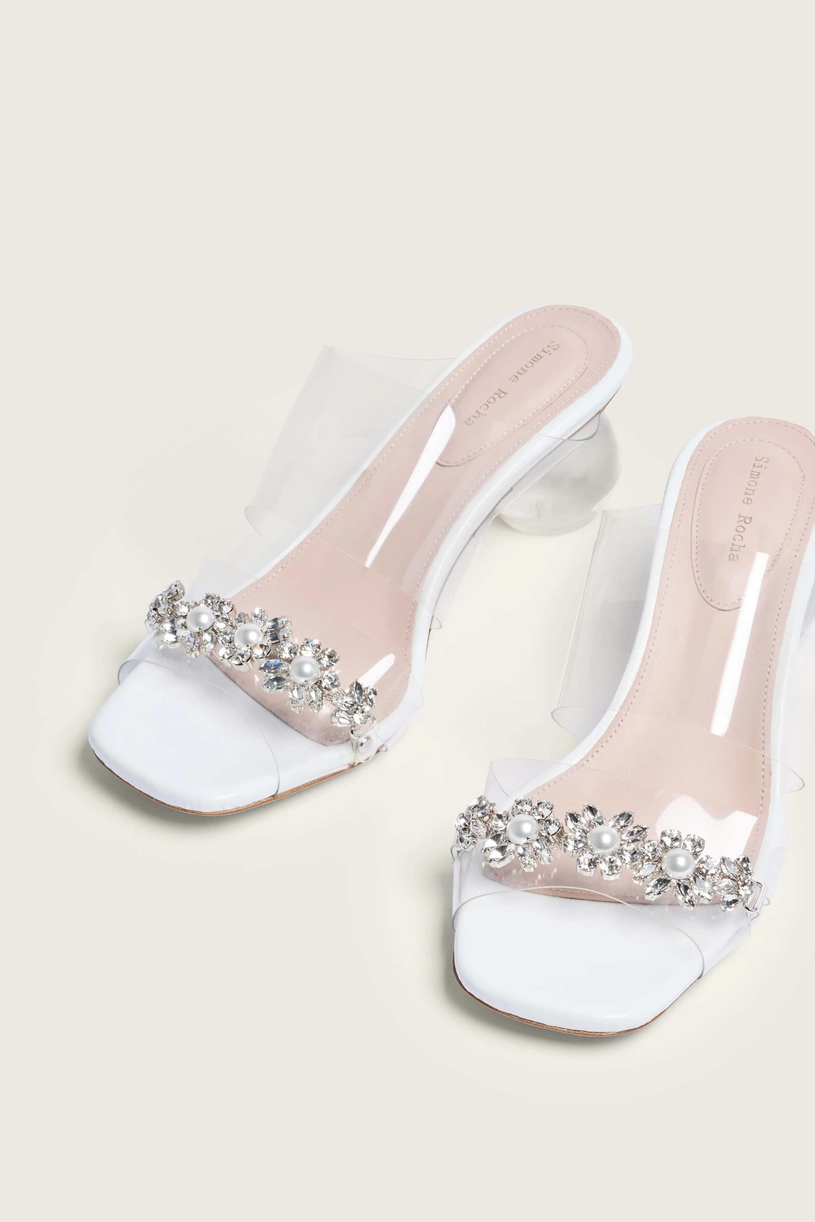 Embellished Sandal Perspex Heel Mule sold by Simone Rocha product image thumbnail 2