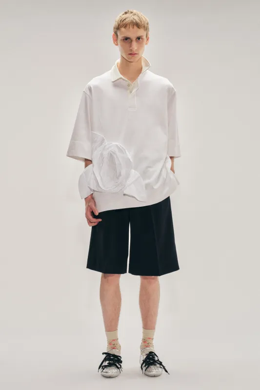 Turbo Pressed Rosette Rugby Jersey made by Simone Rocha