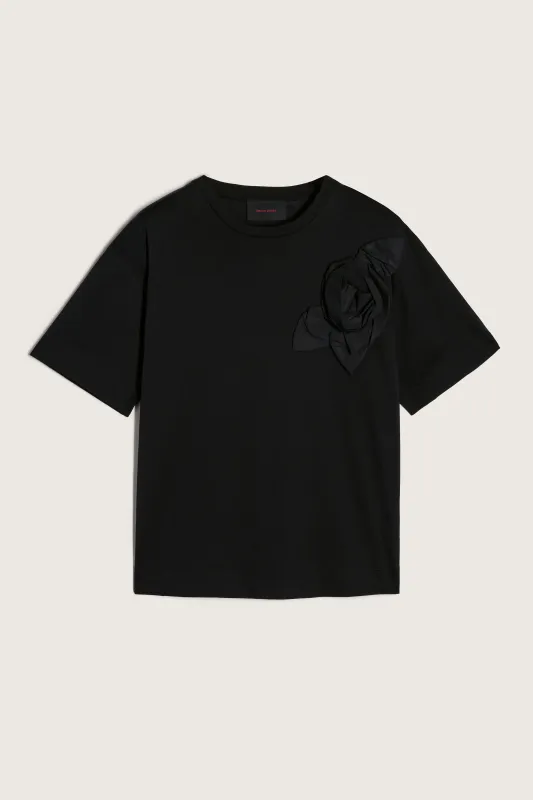 Fitted Pressed Rosette T-Shirt made by Simone Rocha