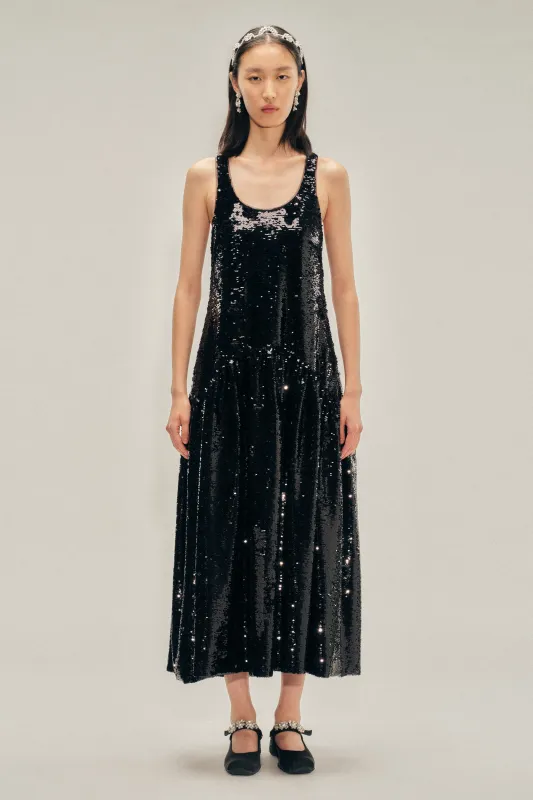 Tapered Back Flounce Dress made by Simone Rocha