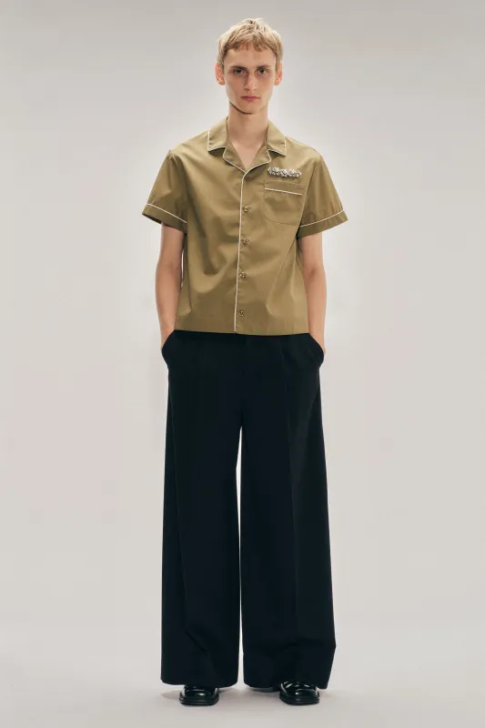 Wide Leg Belt Loop Tab Trousers sold by Simone Rocha