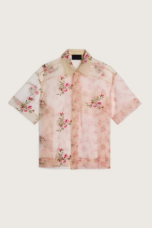 Sheer Patchwork Boxy Shirt made by Simone Rocha