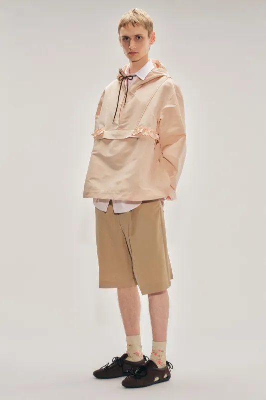 Tailored Wide Leg Belt Loop Tab Shorts made by Simone Rocha