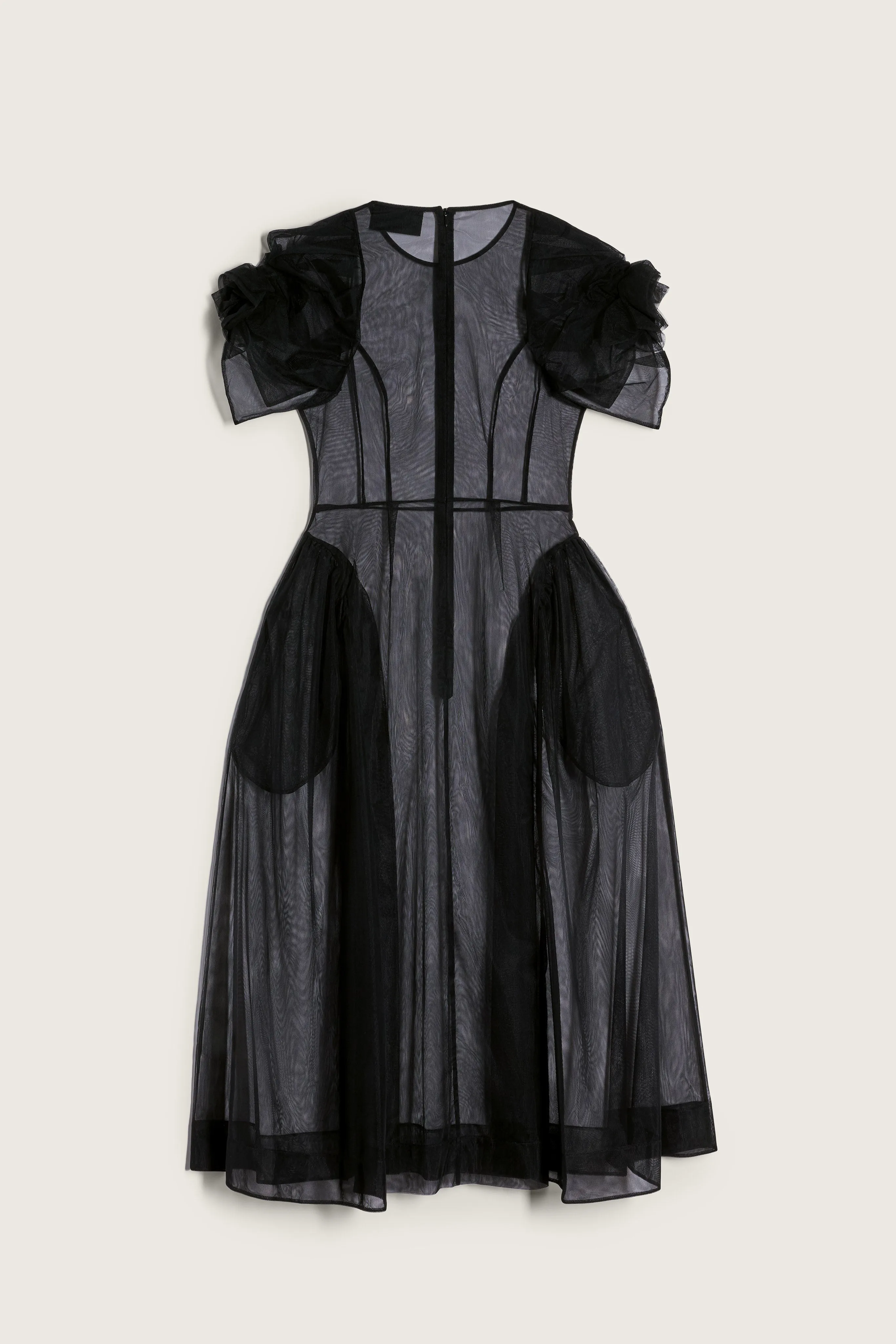 Rose Puff Sleeve Hip Dress sold by Simone Rocha product image thumbnail 2