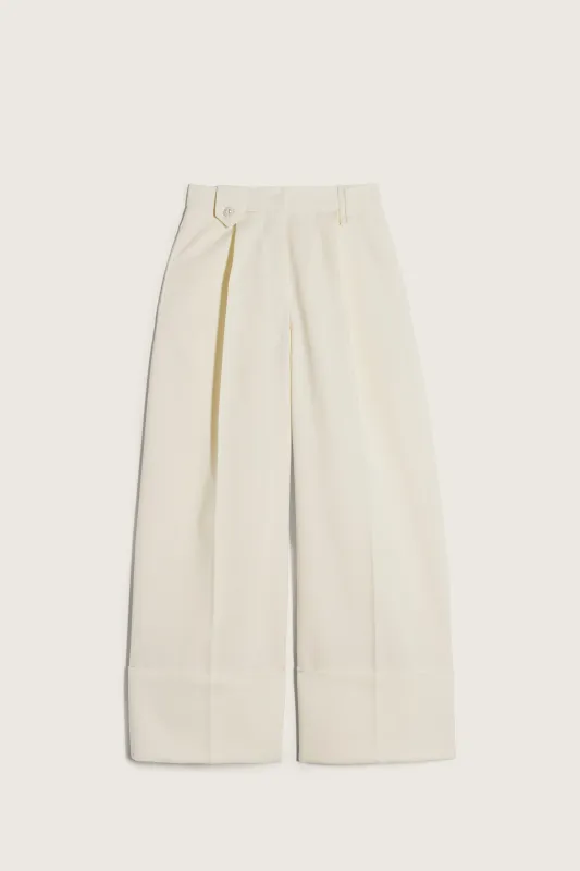 Wide Leg Belt Loop Tab Trousers made by Simone Rocha