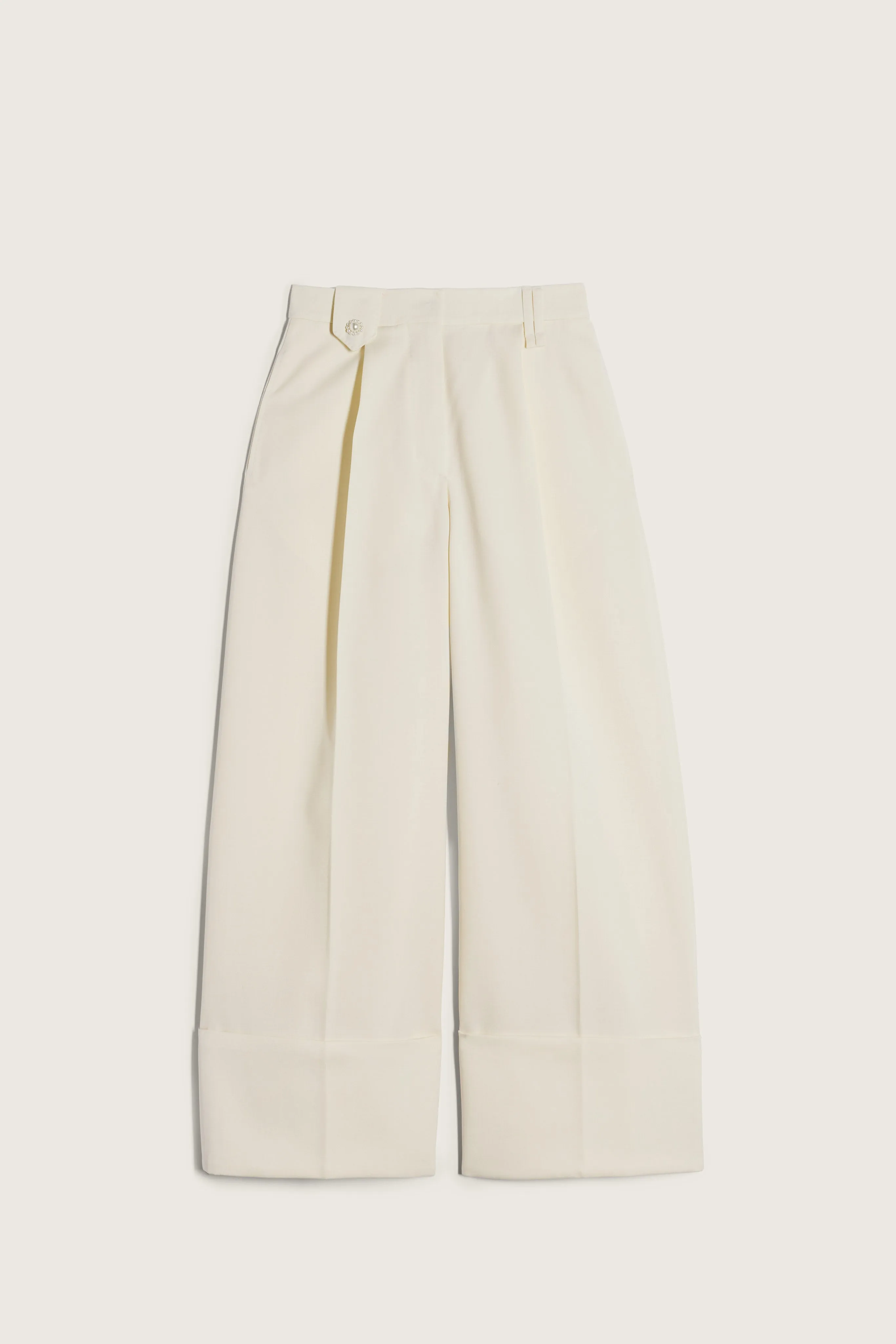 Wide Leg Belt Loop Tab Trousers sold by Simone Rocha